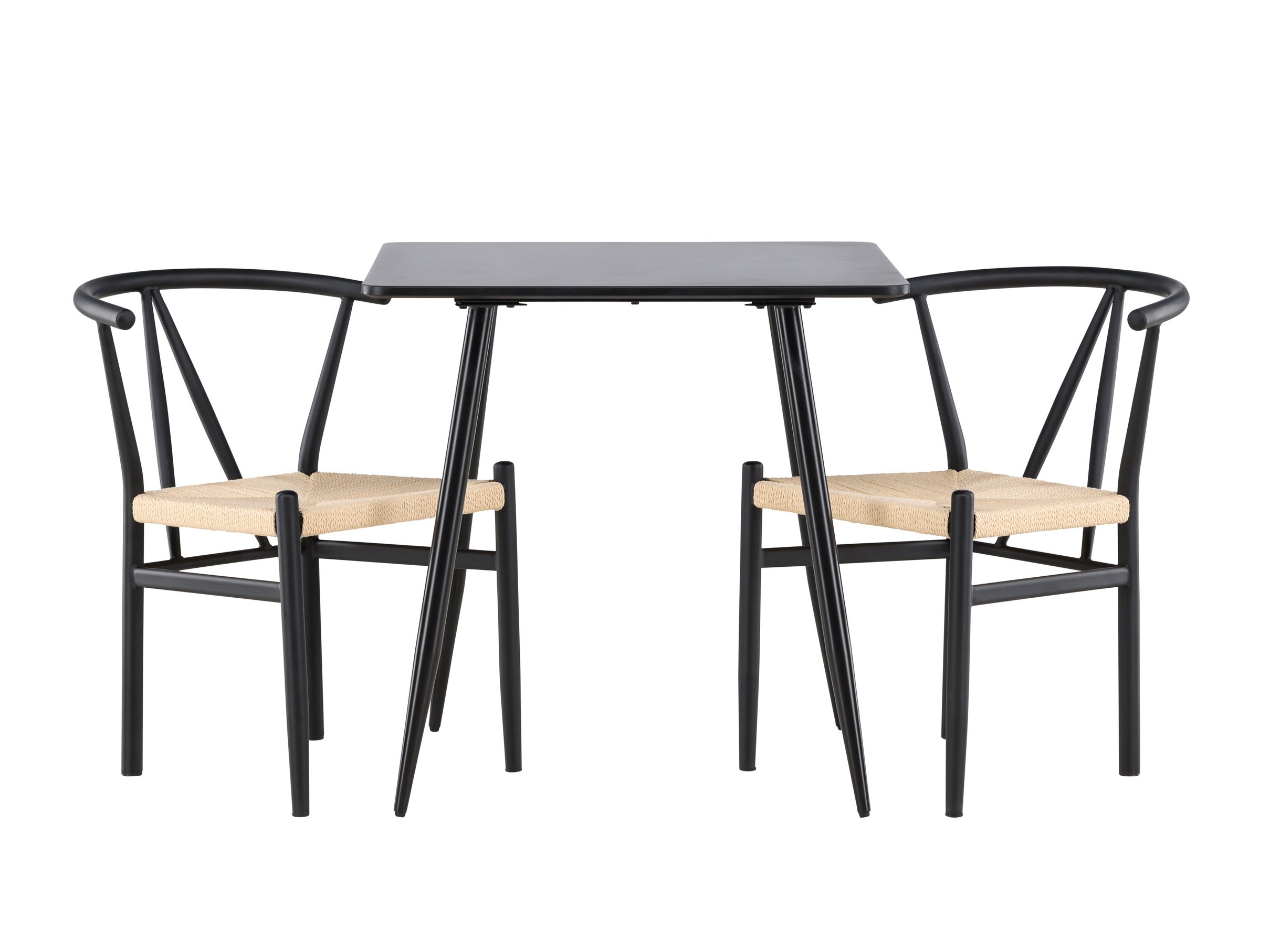 Blagovaonski set Dallas 4920 (Crna + Svijetlo smeđa)