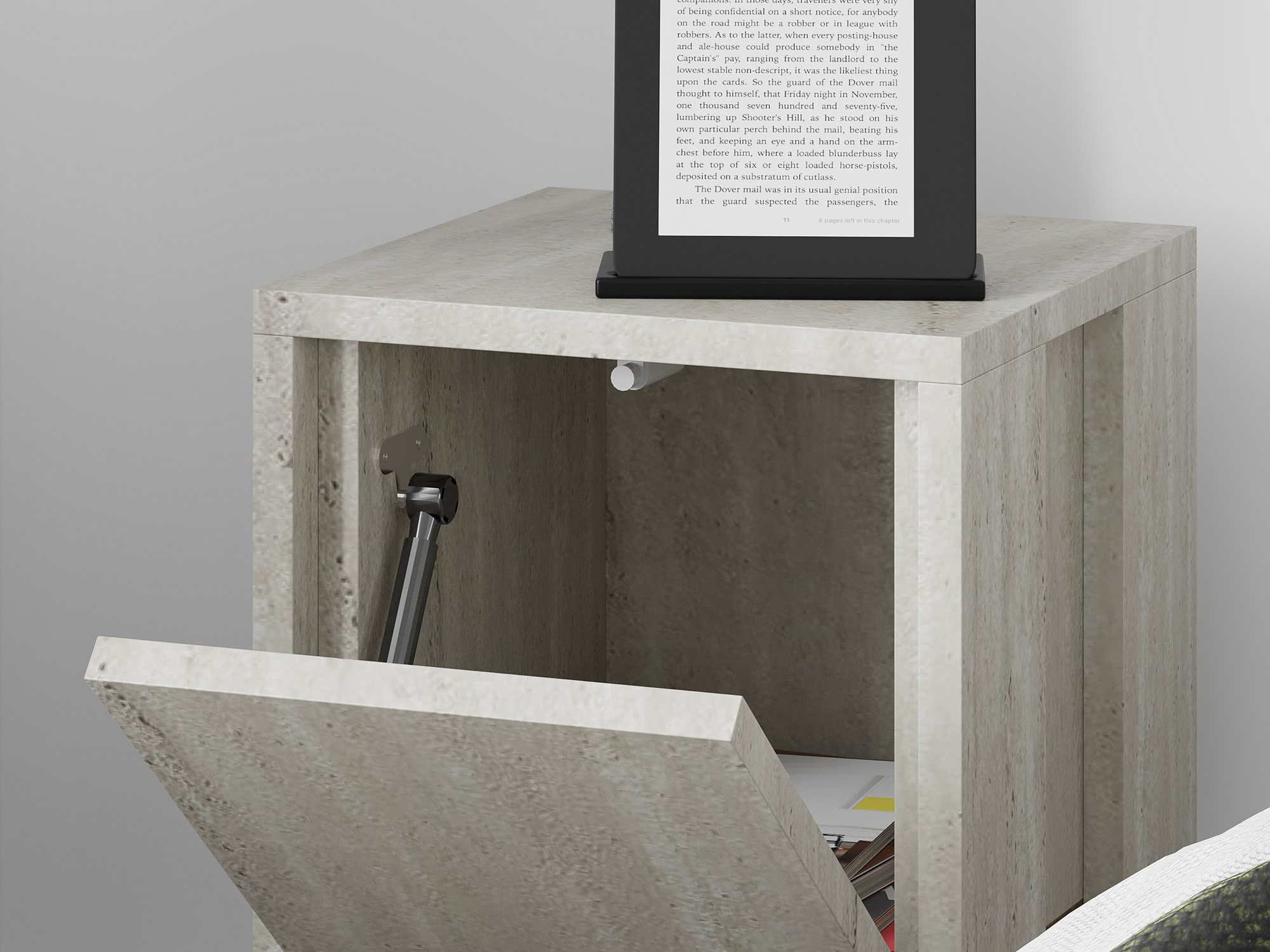 Noćni ormarić Kailua 398 (Svijetli travertin)