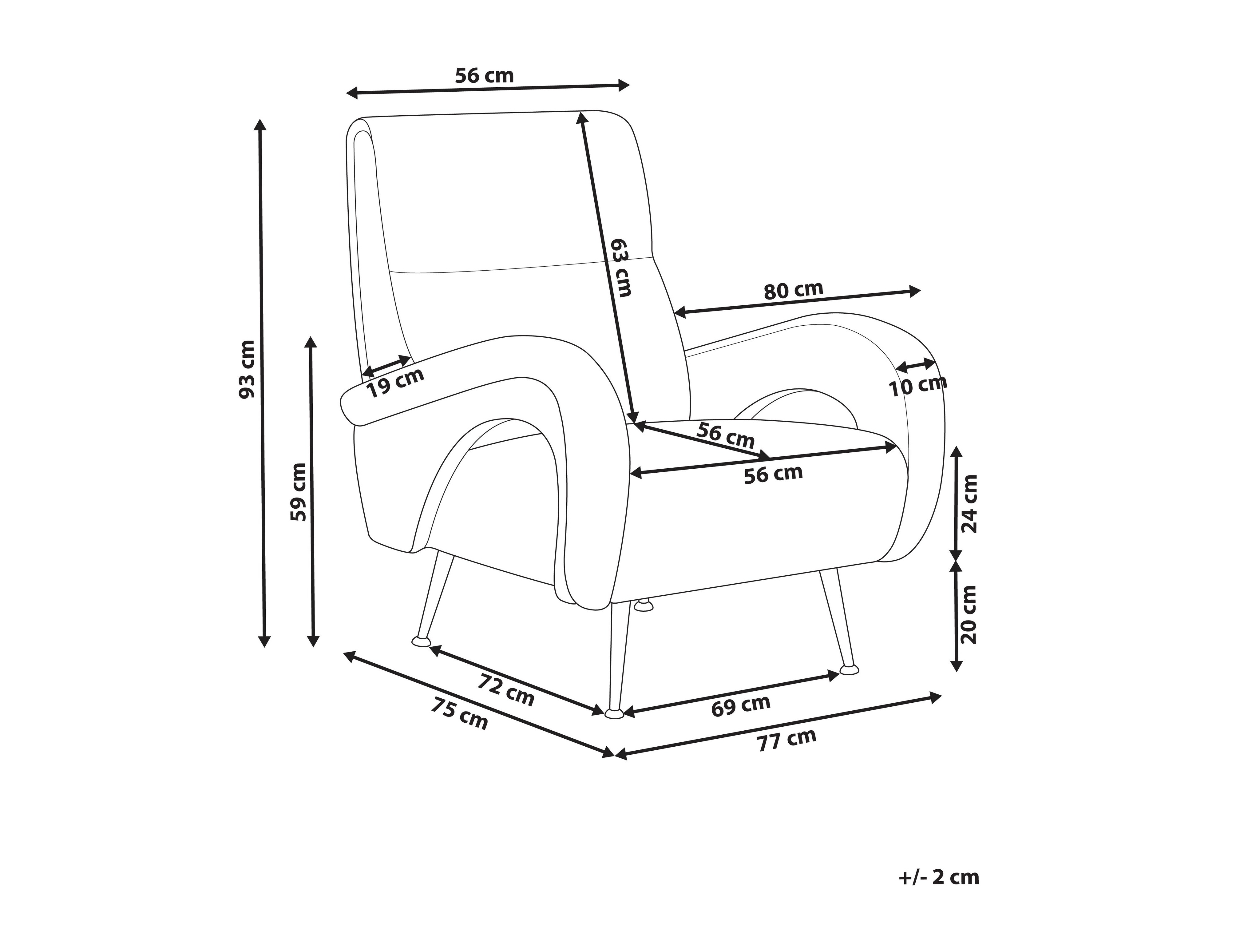 Fotelja Berwyn 1349 (Zelena)