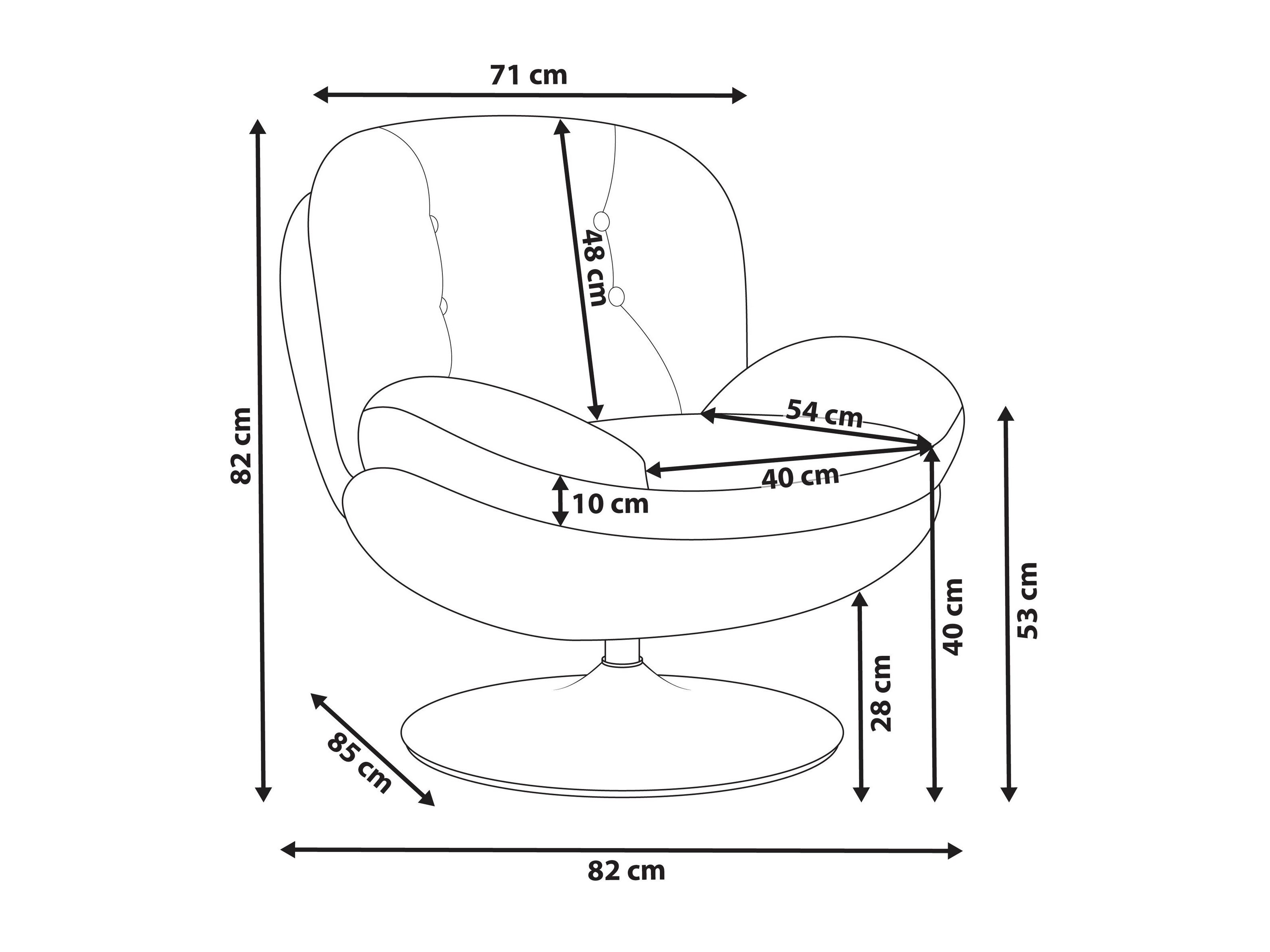 Fotelja Berwyn 2556 (Svijetlo bež)