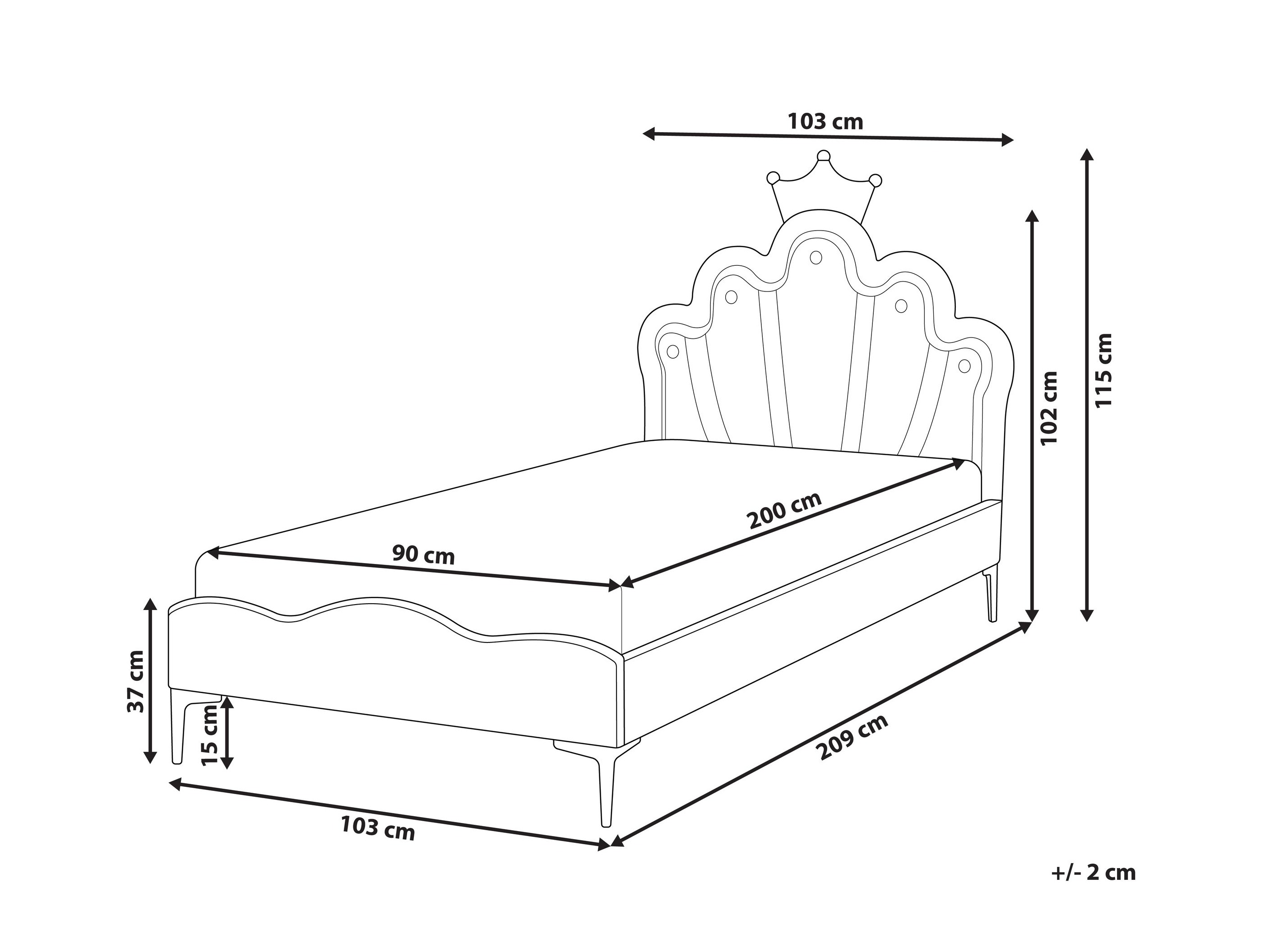 Krevet Berwyn 2812 (Ružičasta)