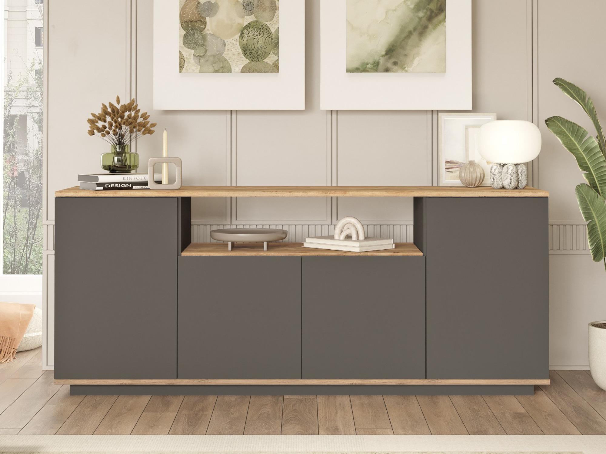 Ormarić Kailua 2660 (Antracit + Bor)