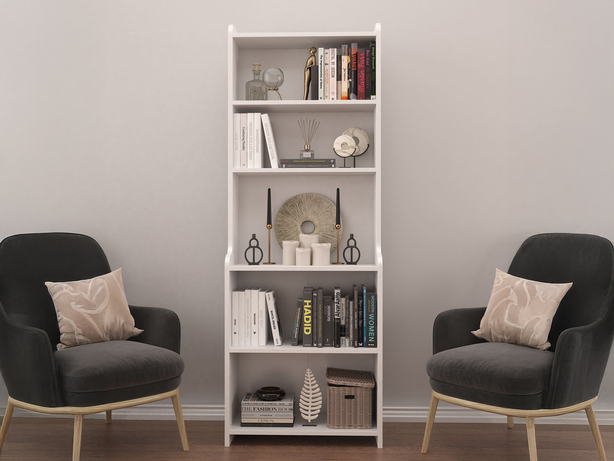 Polica Asheboro 185 (Bijela)