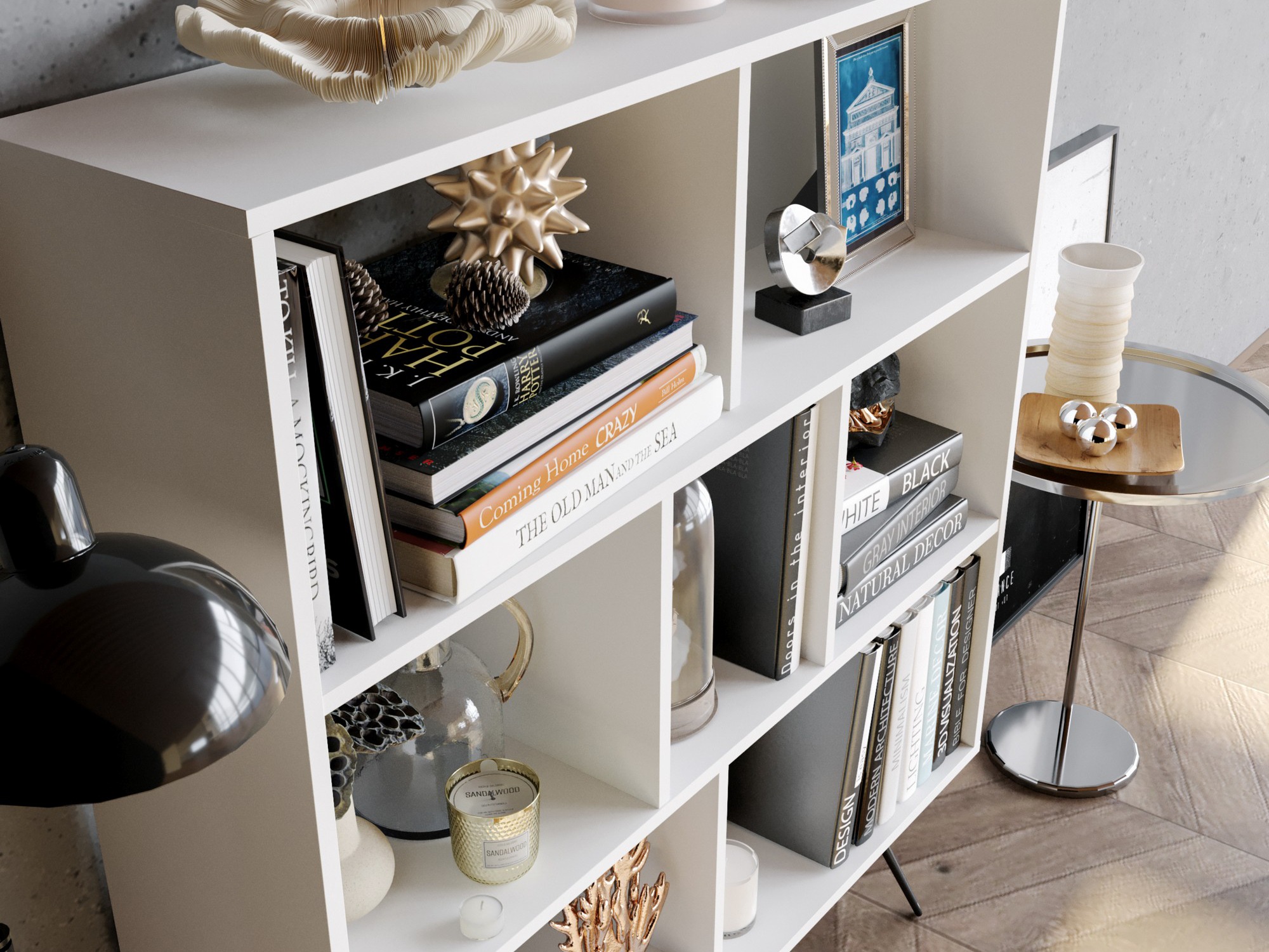 Polica Asheboro 187 (Bijela)