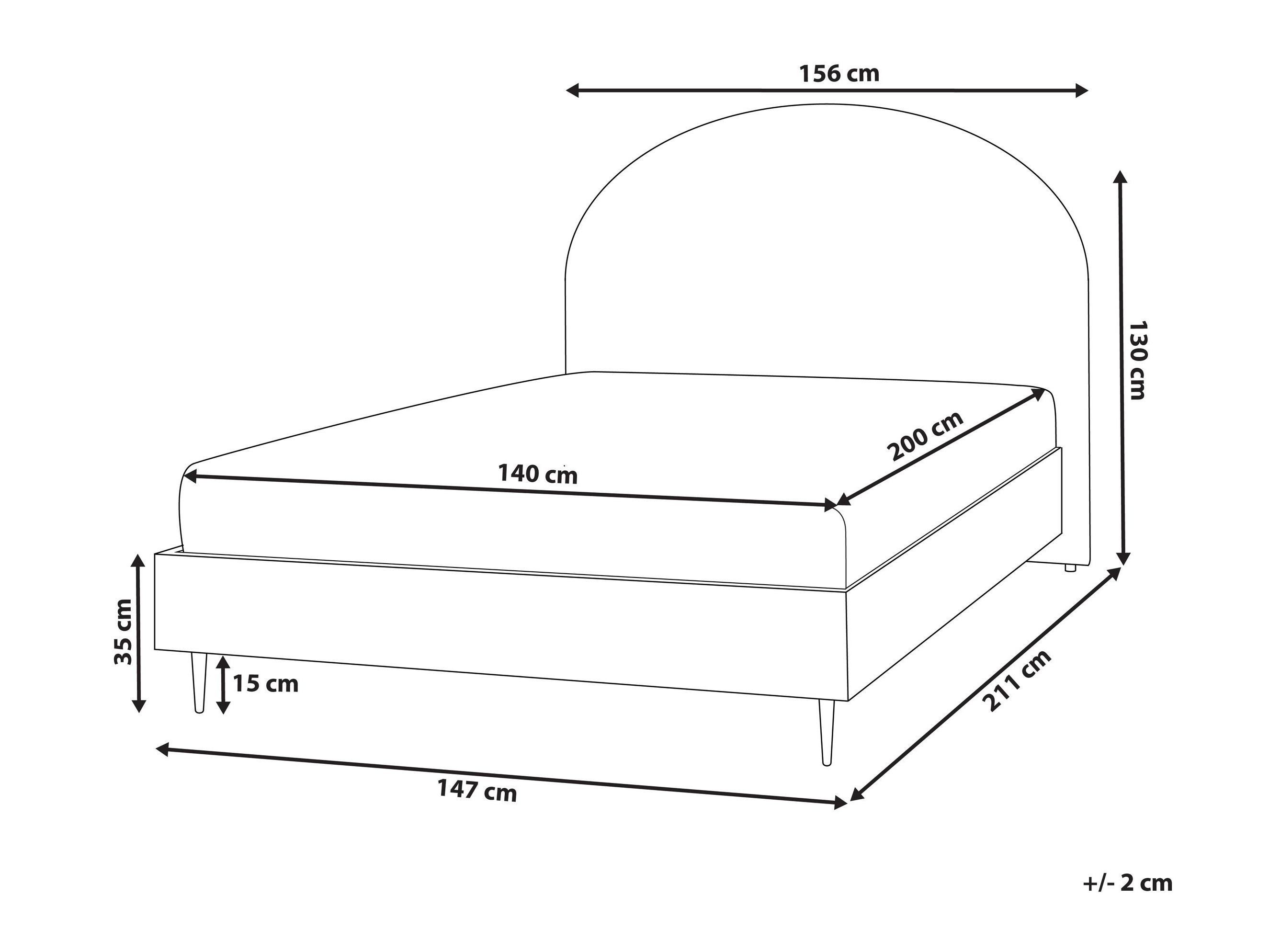 Krevet Berwyn 591 (Bež)