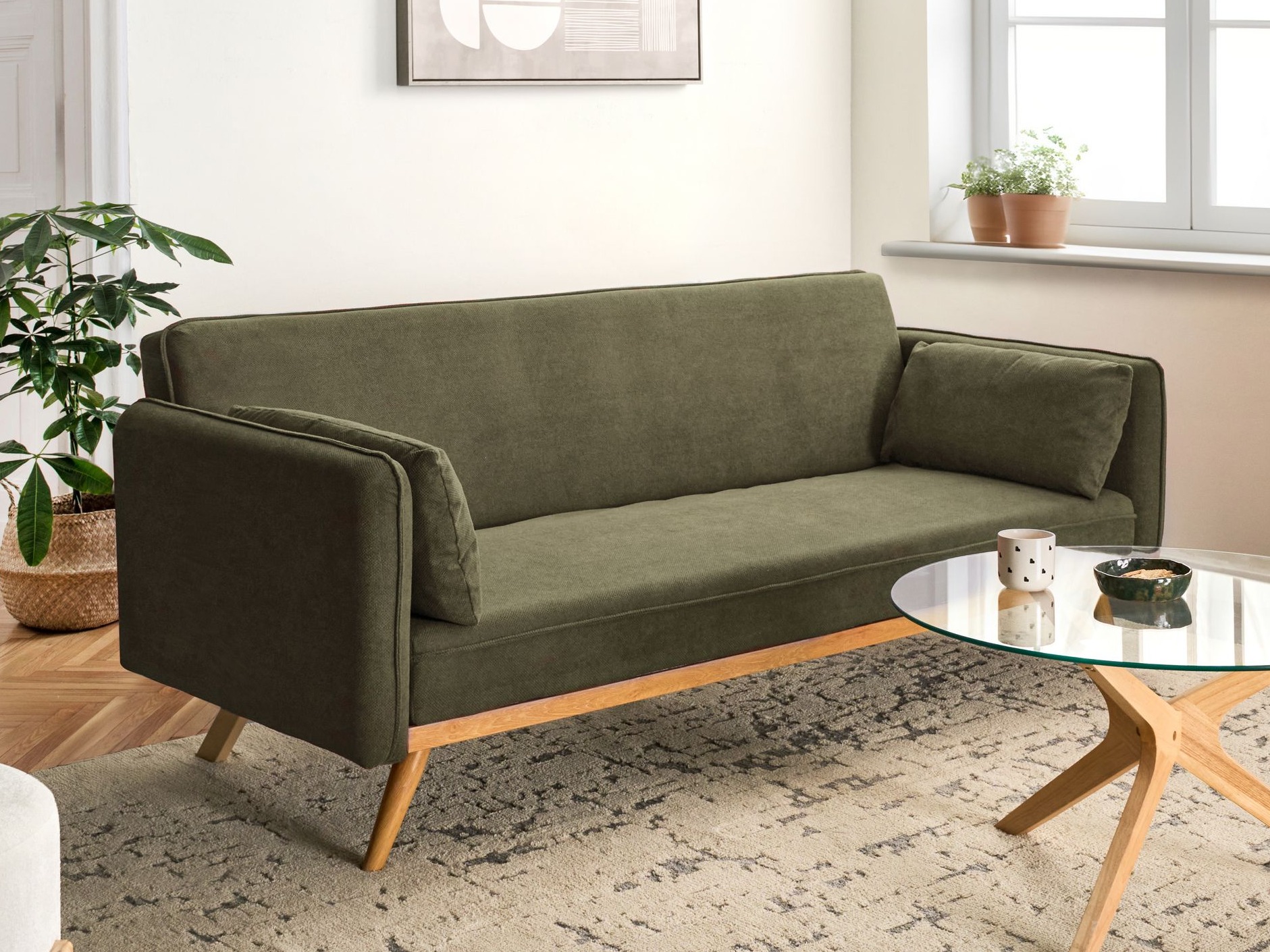 Kauč na razvlačenje Berwyn 2821 (Zelena)