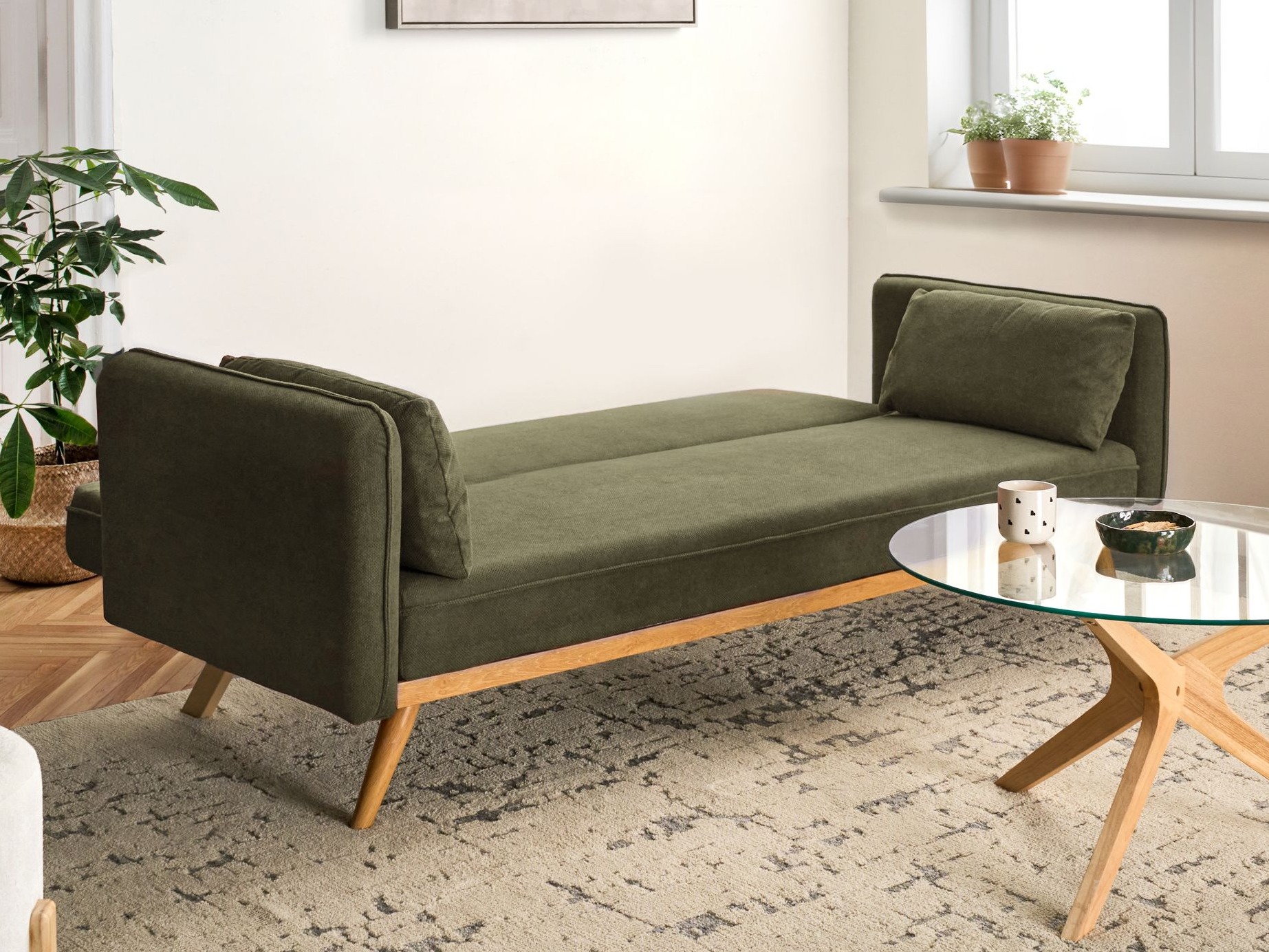 Kauč na razvlačenje Berwyn 2821 (Zelena)