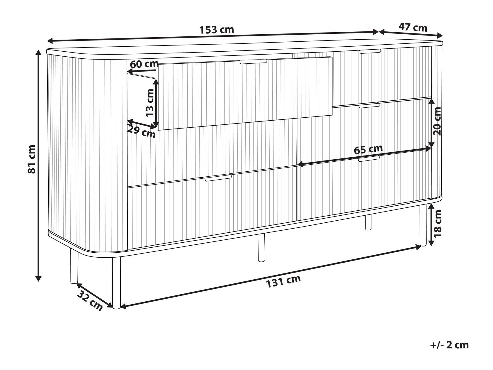 Komoda Fencalu 109 (Crna)