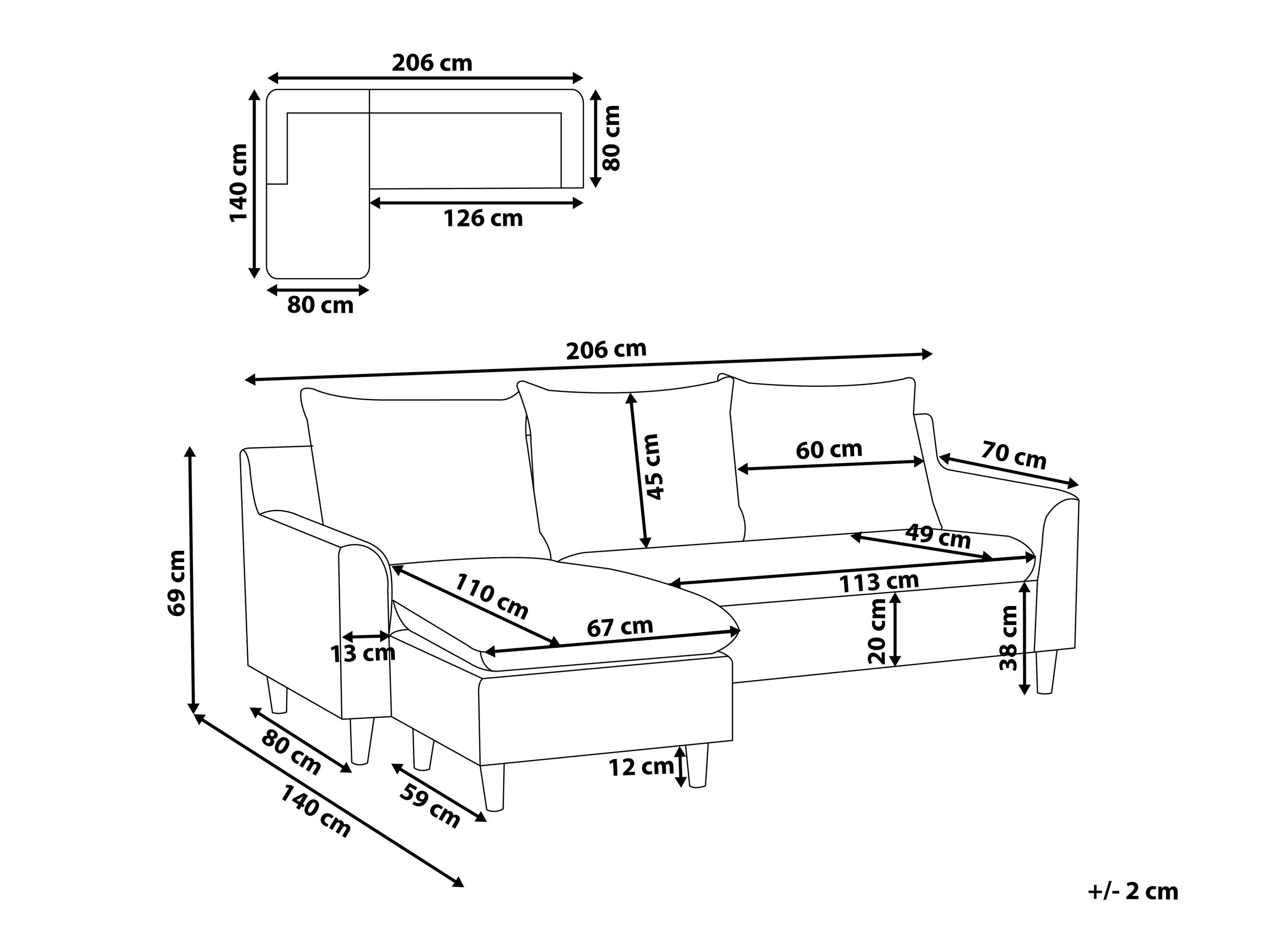 Kutna garnitura Berwyn 1395 (Taupe)