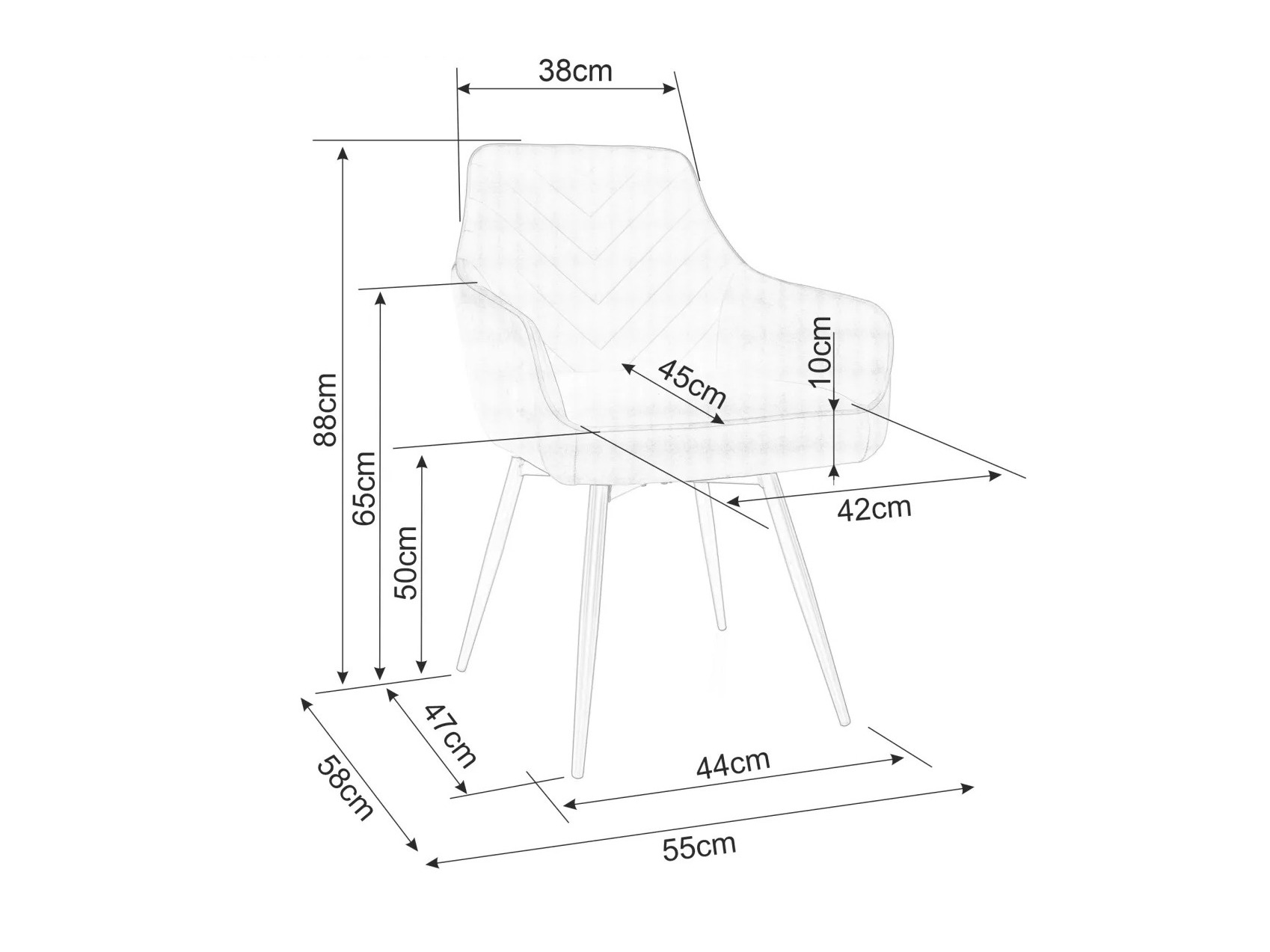 Stolica Detroit 867 (Bež)