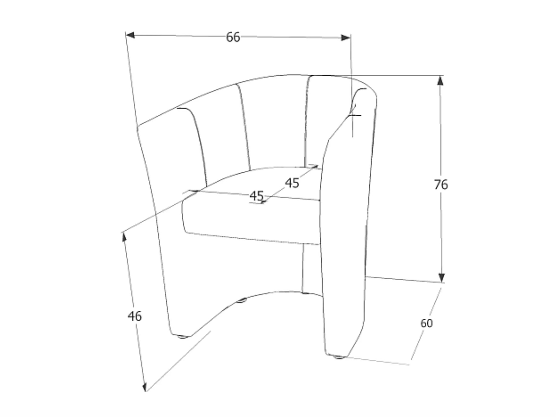 Fotelja Detroit 854 (Plava)
