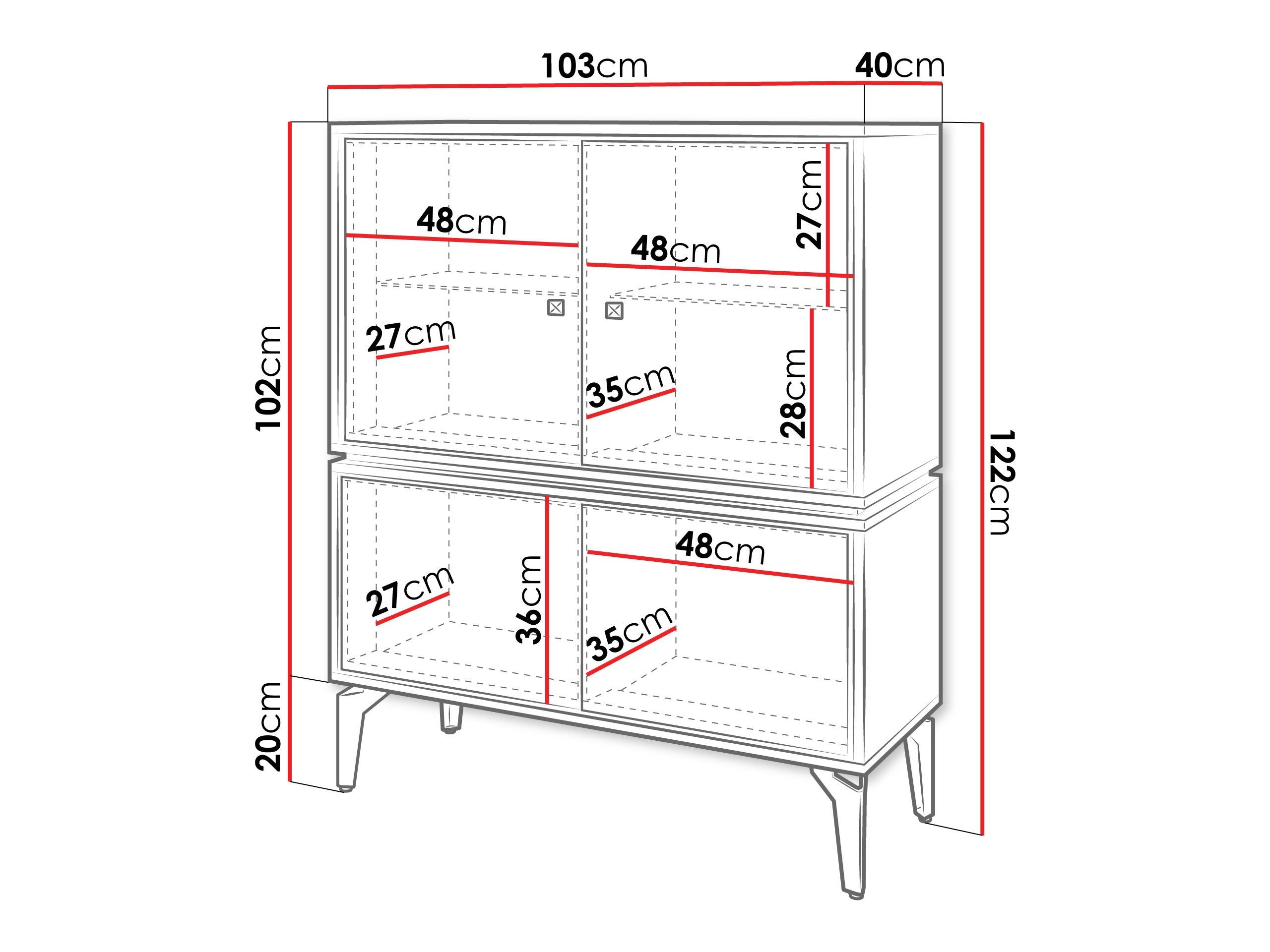 Ormarić Cornovu 102