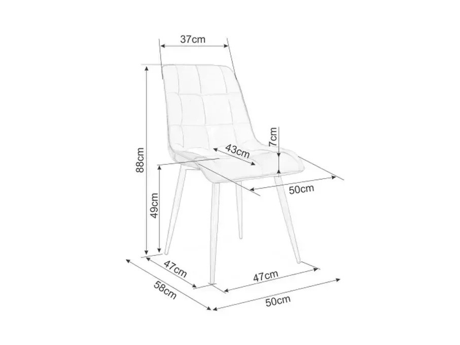 Stolica Detroit 883 (Svijetlo bež)