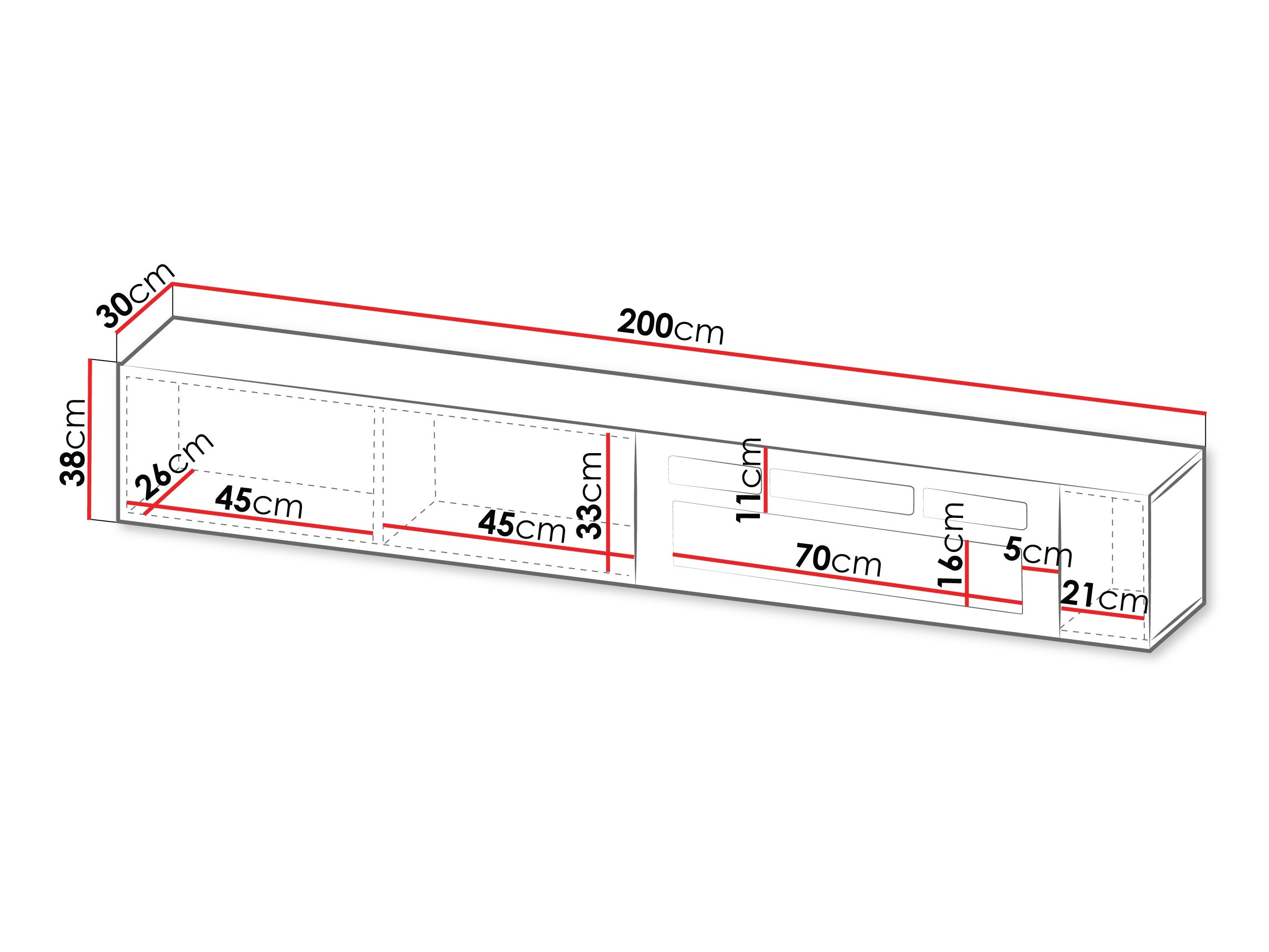 TV stol Species I (Crna)