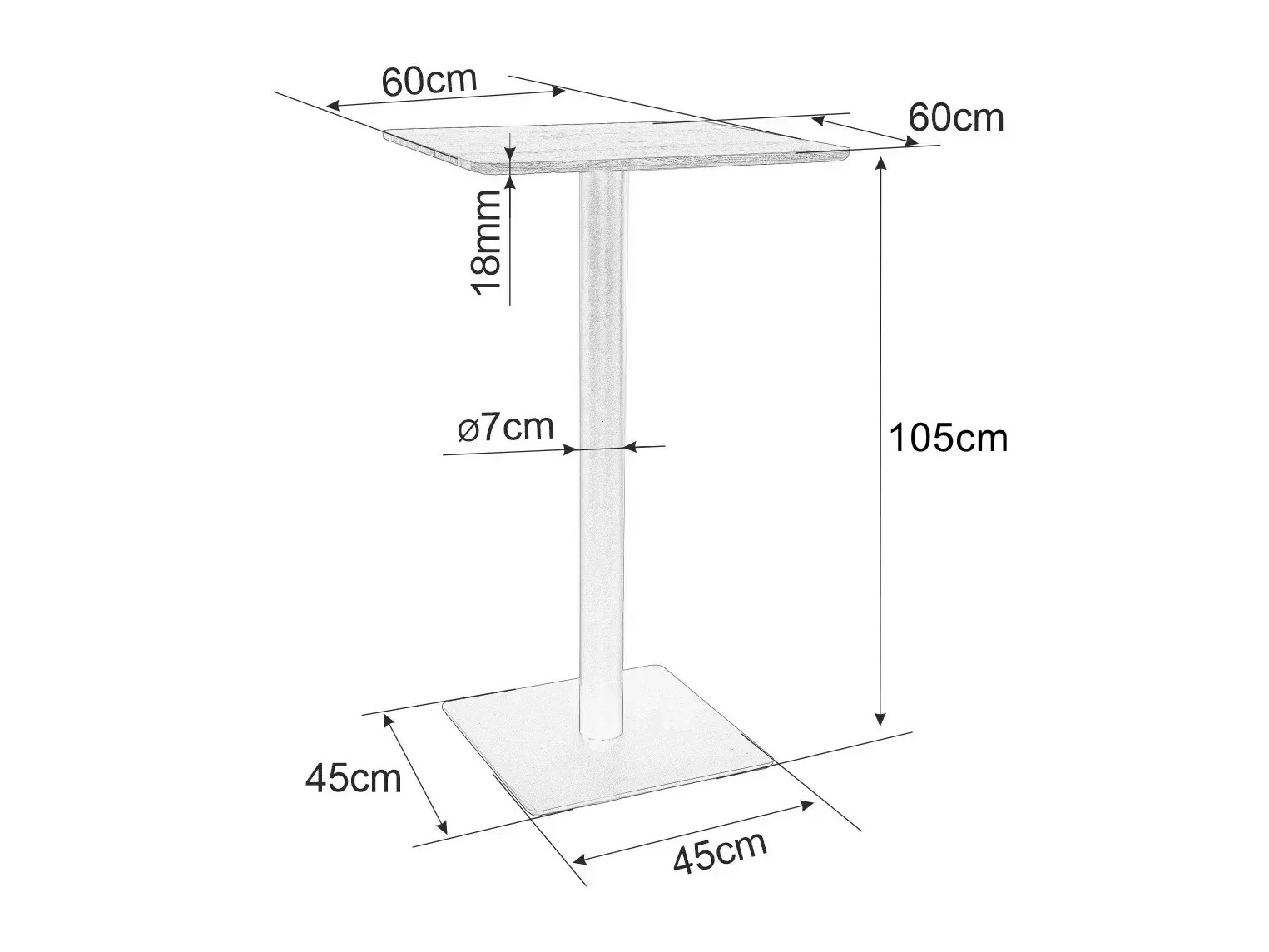 Barski stol Detroit 901