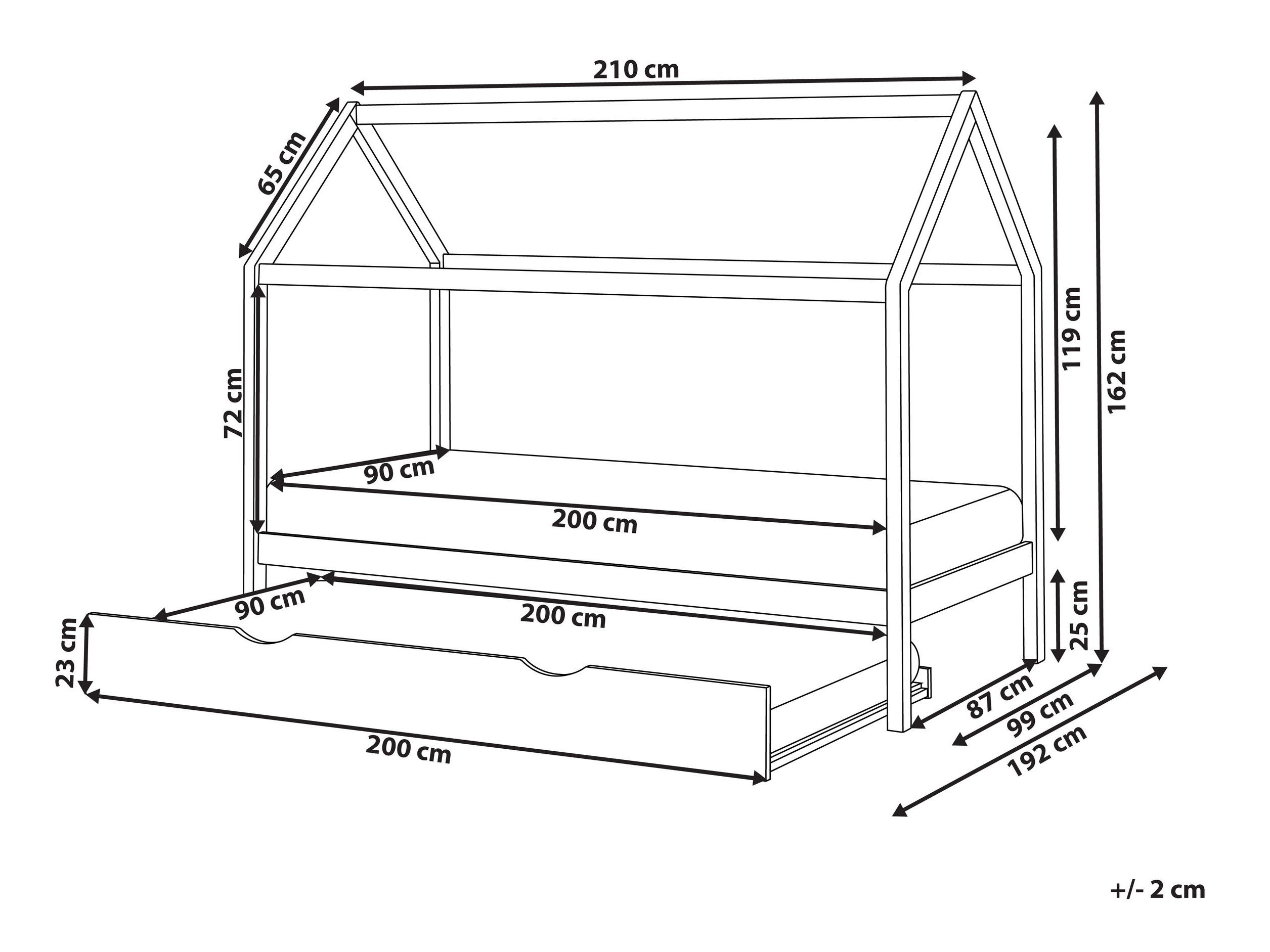 Krevet Berwyn 2833 (Siva)