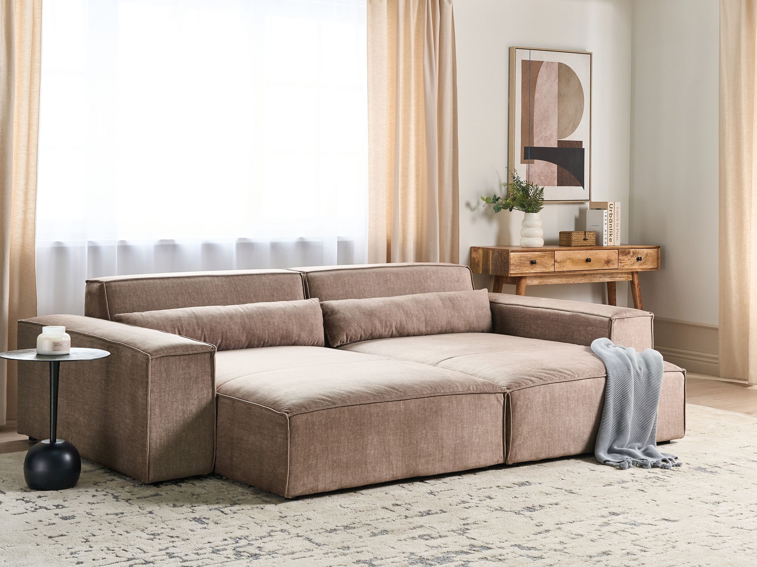 Ležaj Tivsora 101 (Svijetlo smeđa)