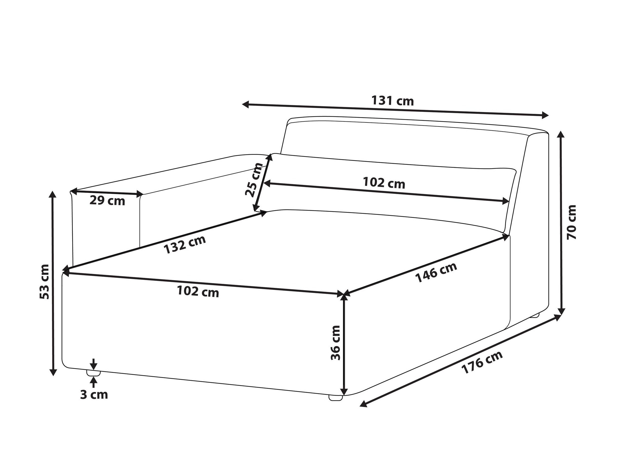 Ležaj Tivsora 101 (Svijetlo smeđa)