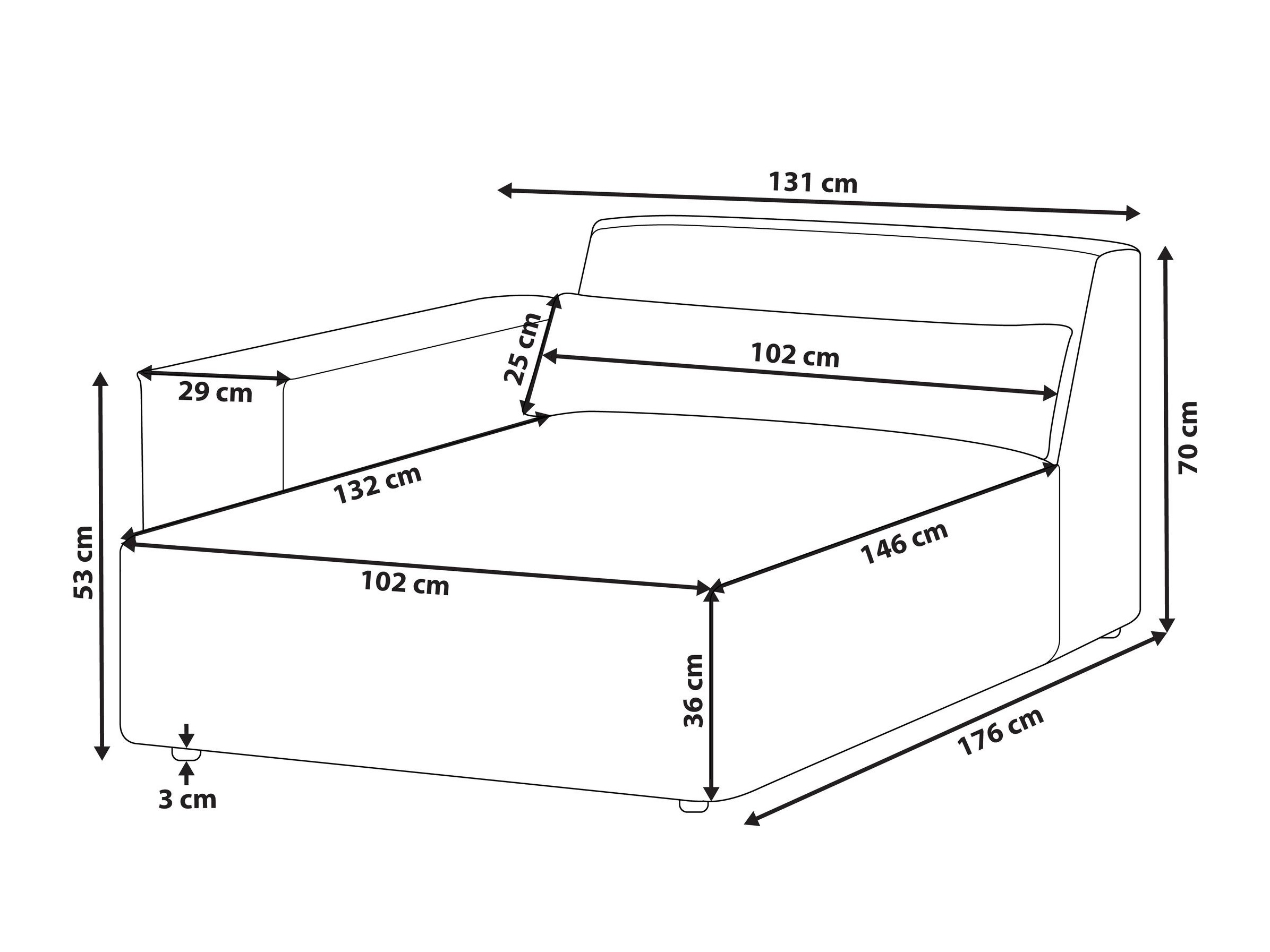Modularne sjedeće garniture Tivsora 101 (Bijela)