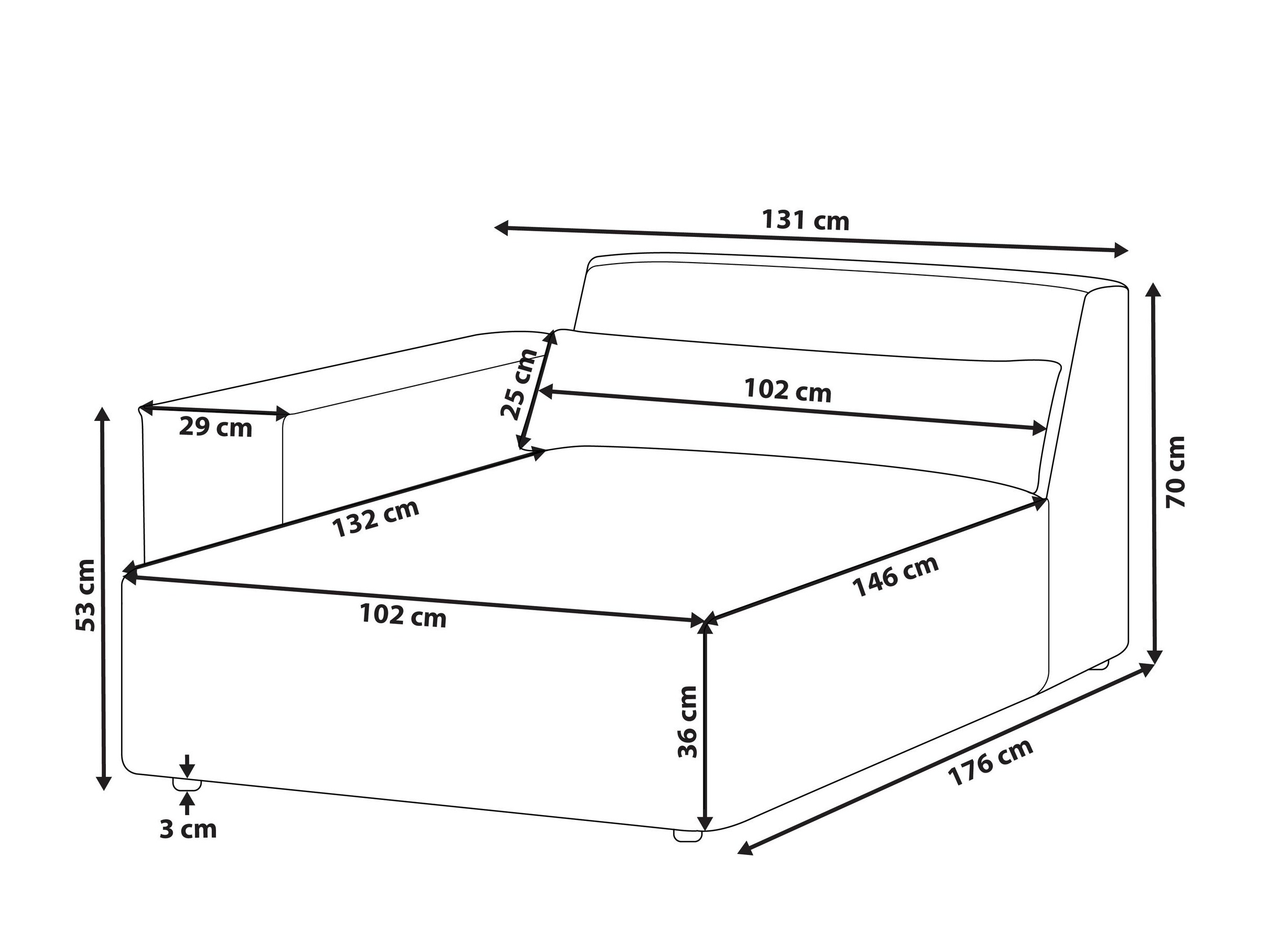 Modularne sjedeće garniture Tivsora 101 (Siva)