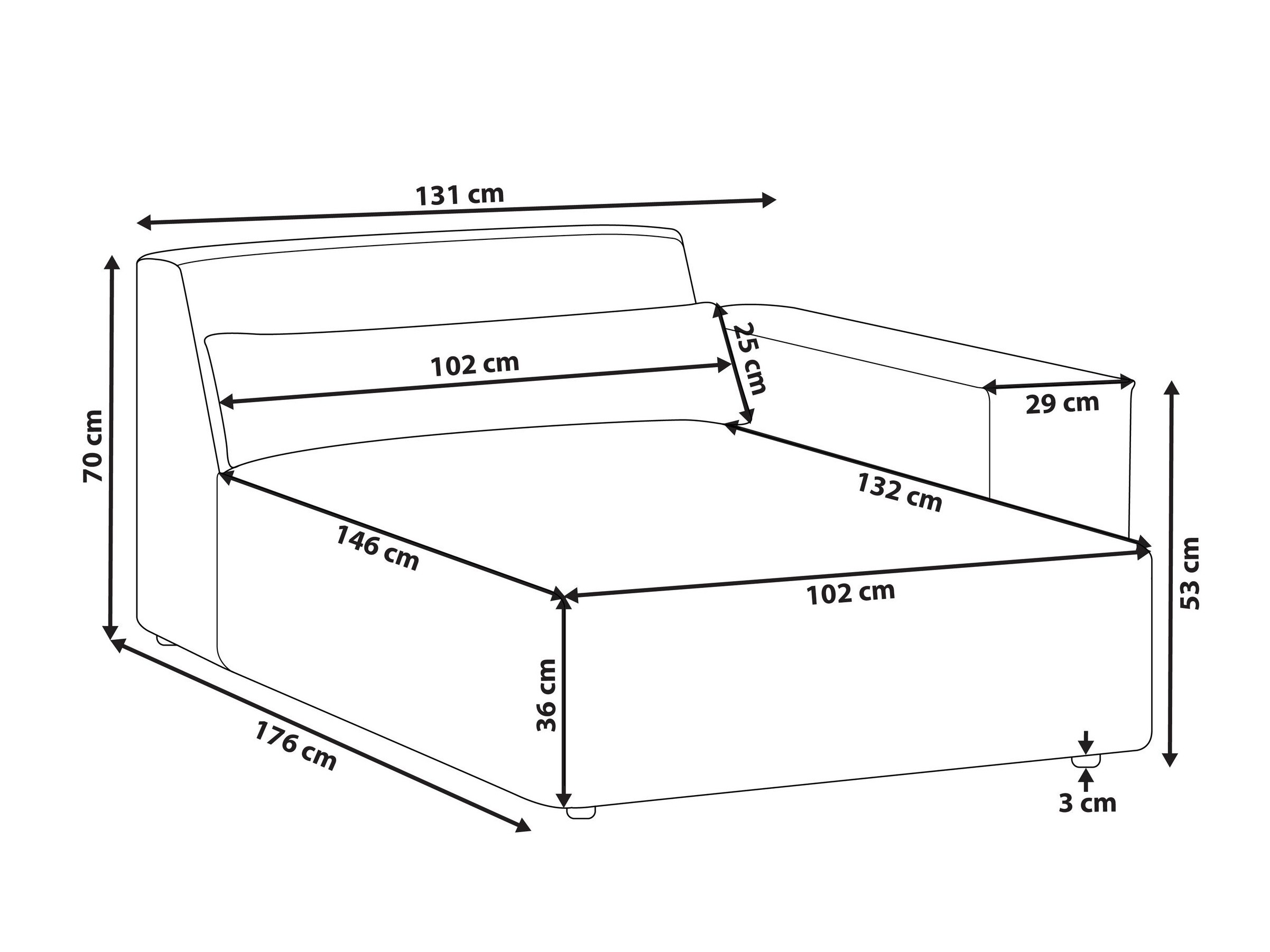Modularne sjedeće garniture Tivsora 101 (Siva)