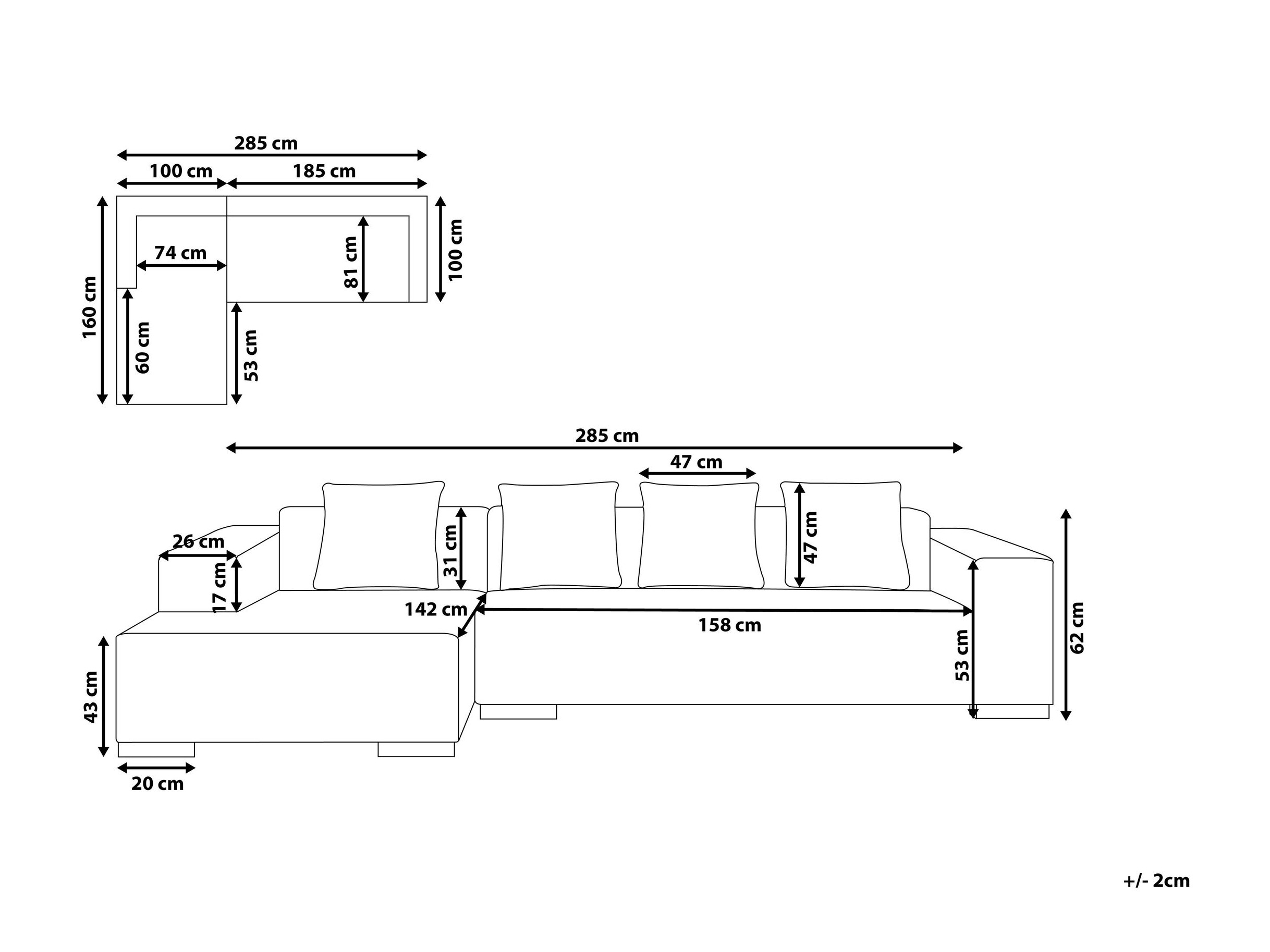 Kutna garnitura Berwyn 1396 (Bijela)