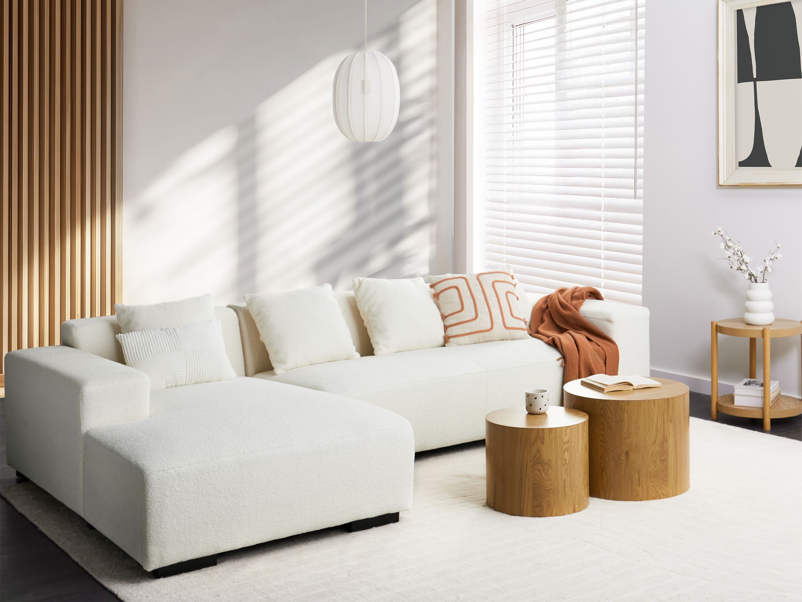 Kutna garnitura Berwyn 1396 (Ekru bijela)