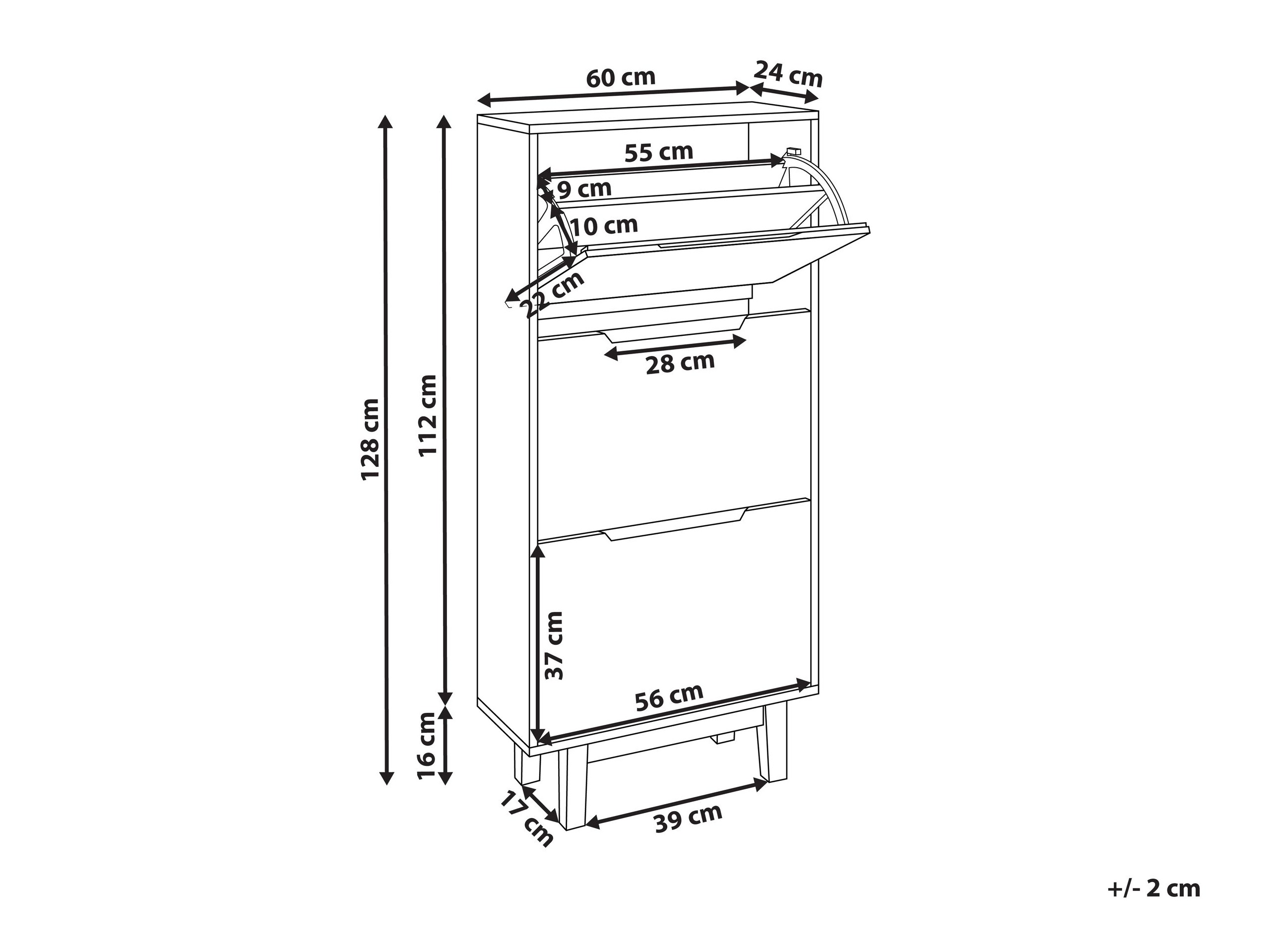 Ormarić za cipele Berwyn 2852