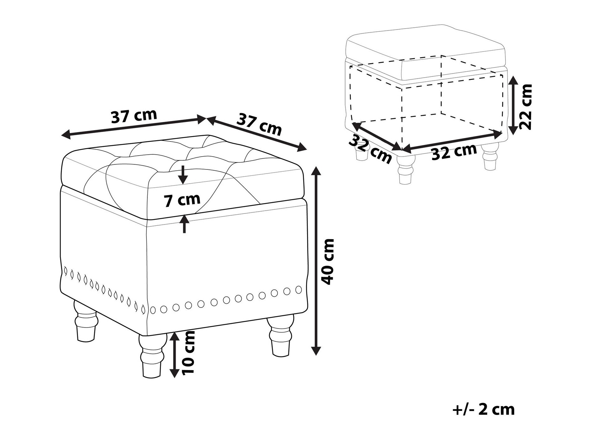 Tabure Berwyn 2850 (Tamno plava)