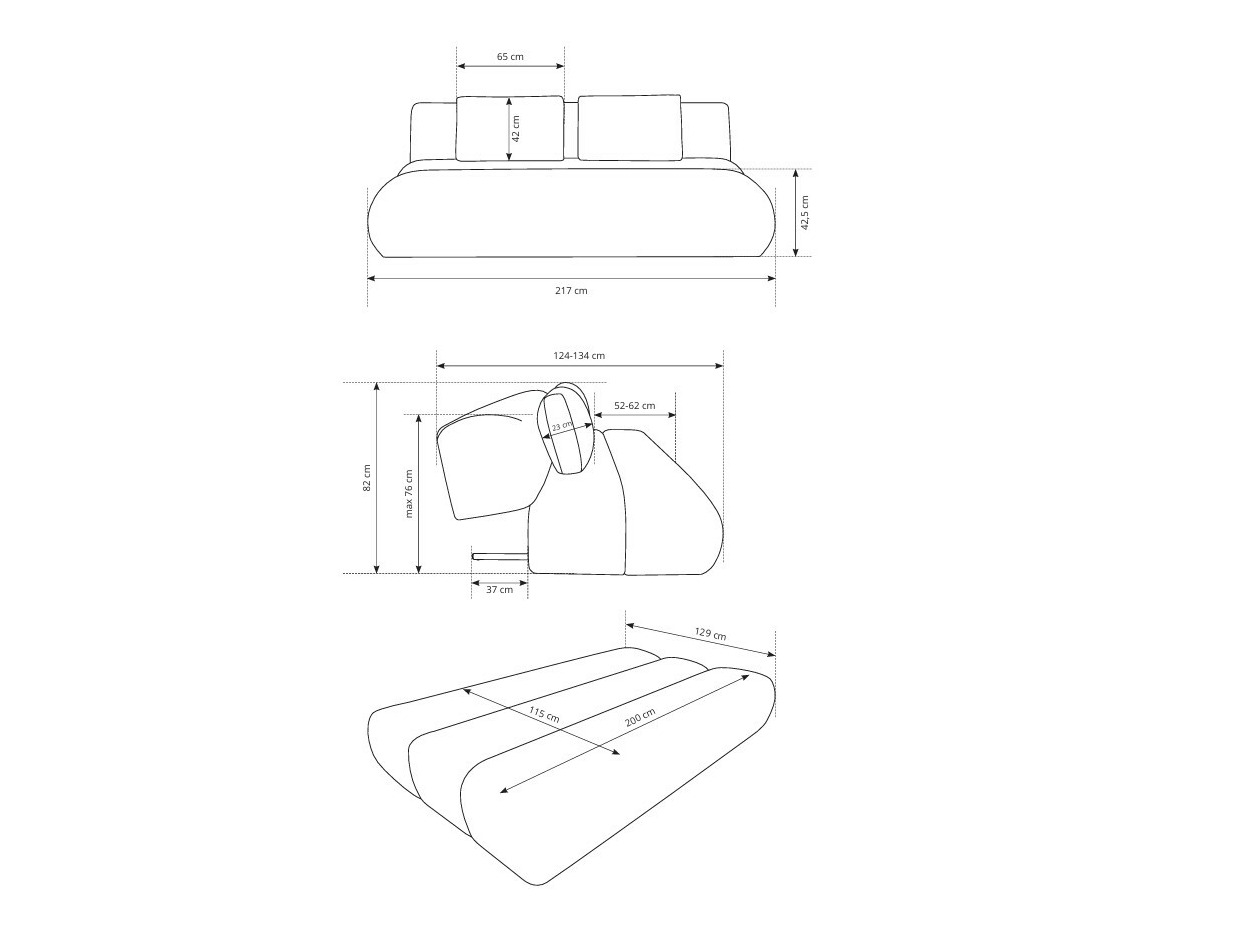 Kauč na razvlačenje Kingston 193 (Dot 07)