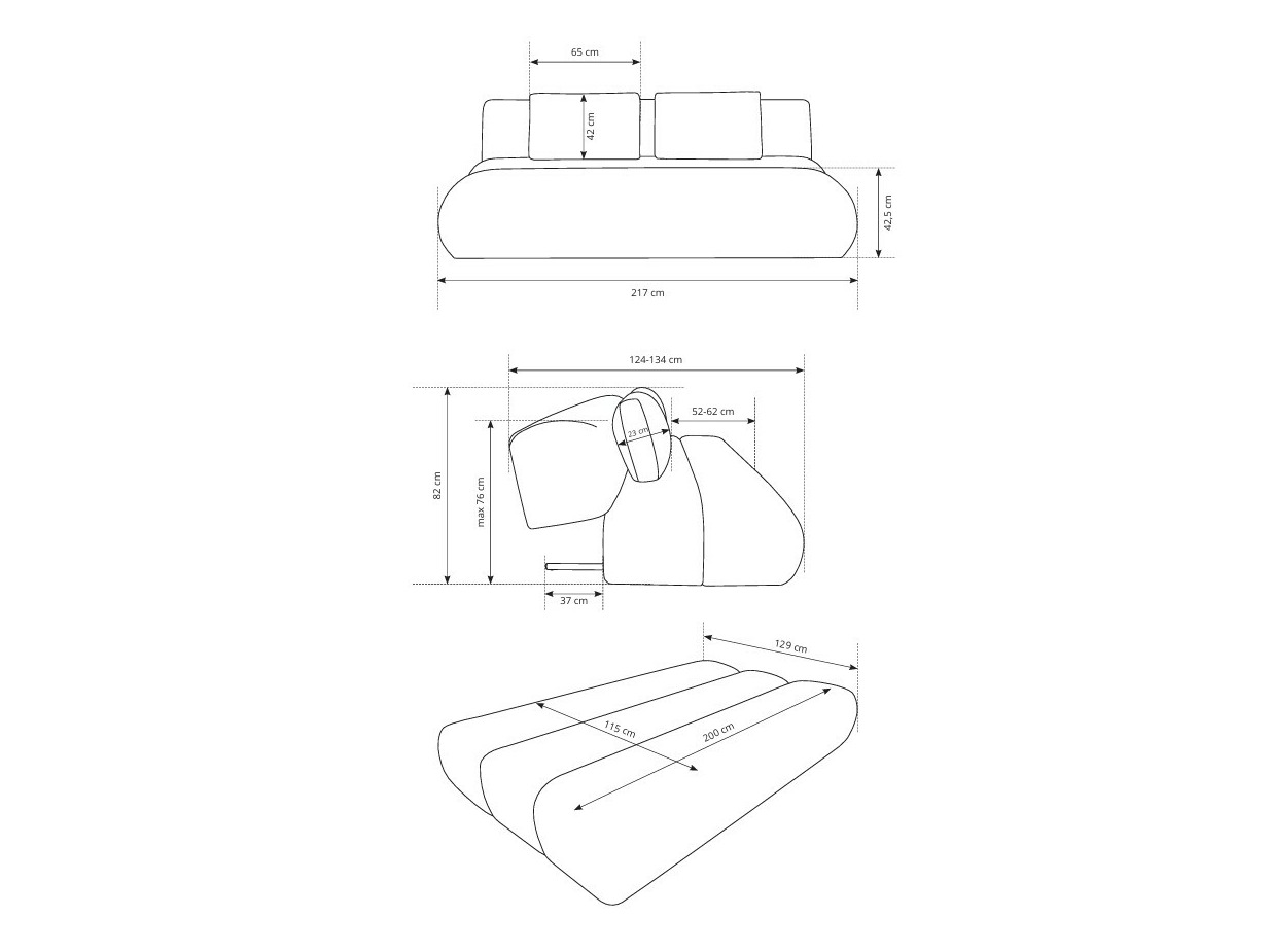 Kauč na razvlačenje Kingston 193 (Dot 22)