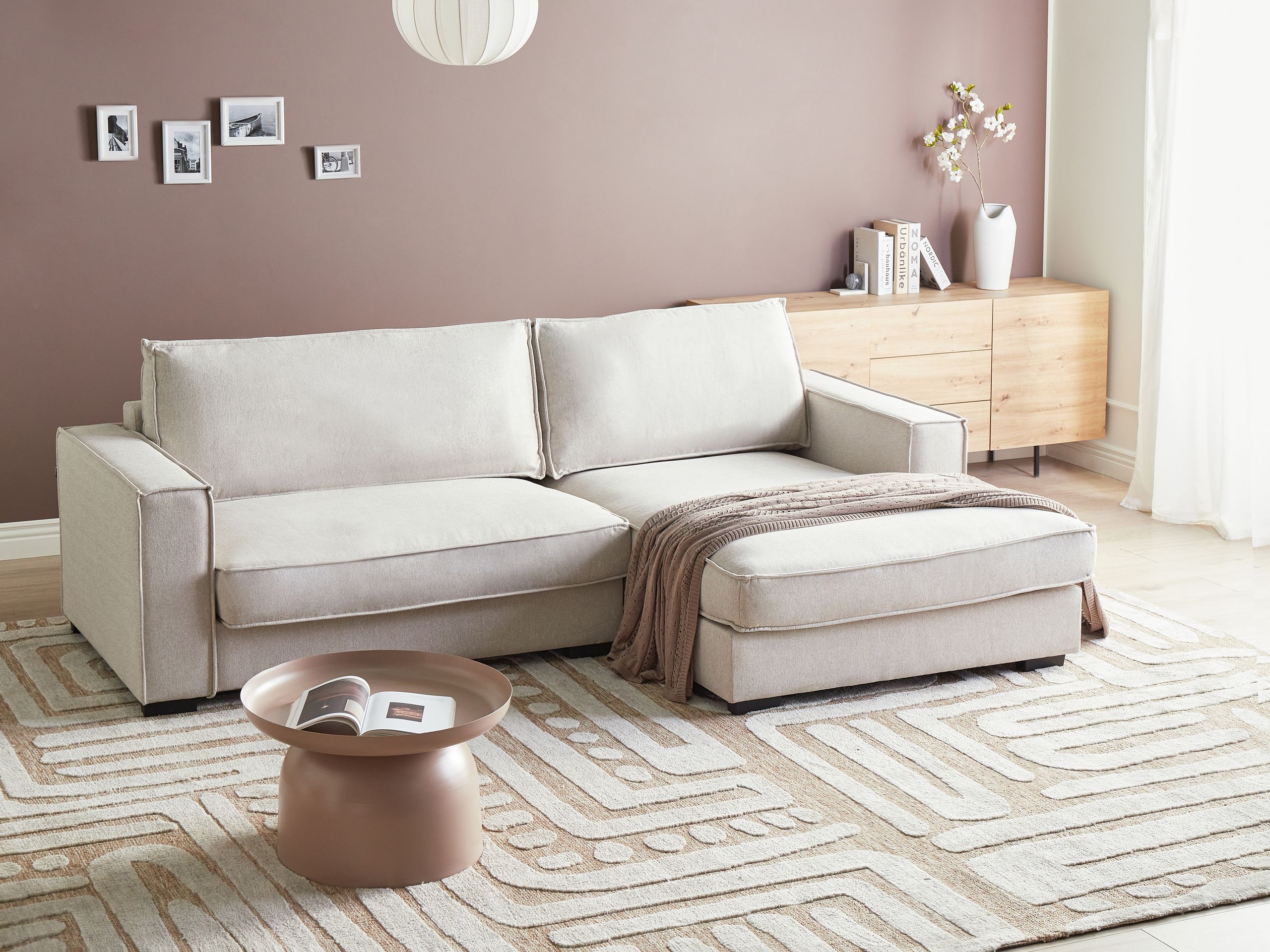 Kutna garnitura Berwyn 2859 (Svijetlo bež)