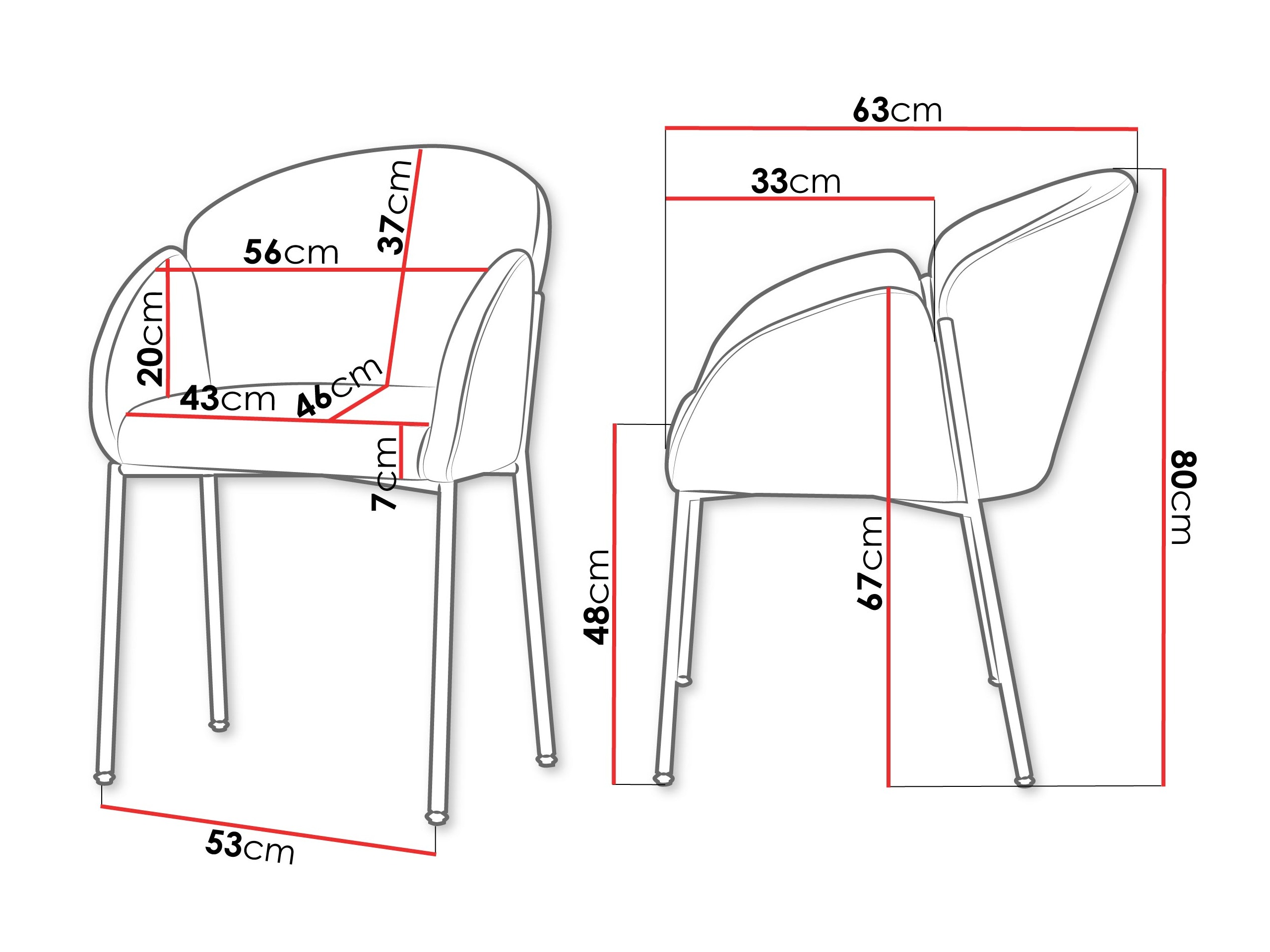 Stolica Comfivo 459 (Crna)