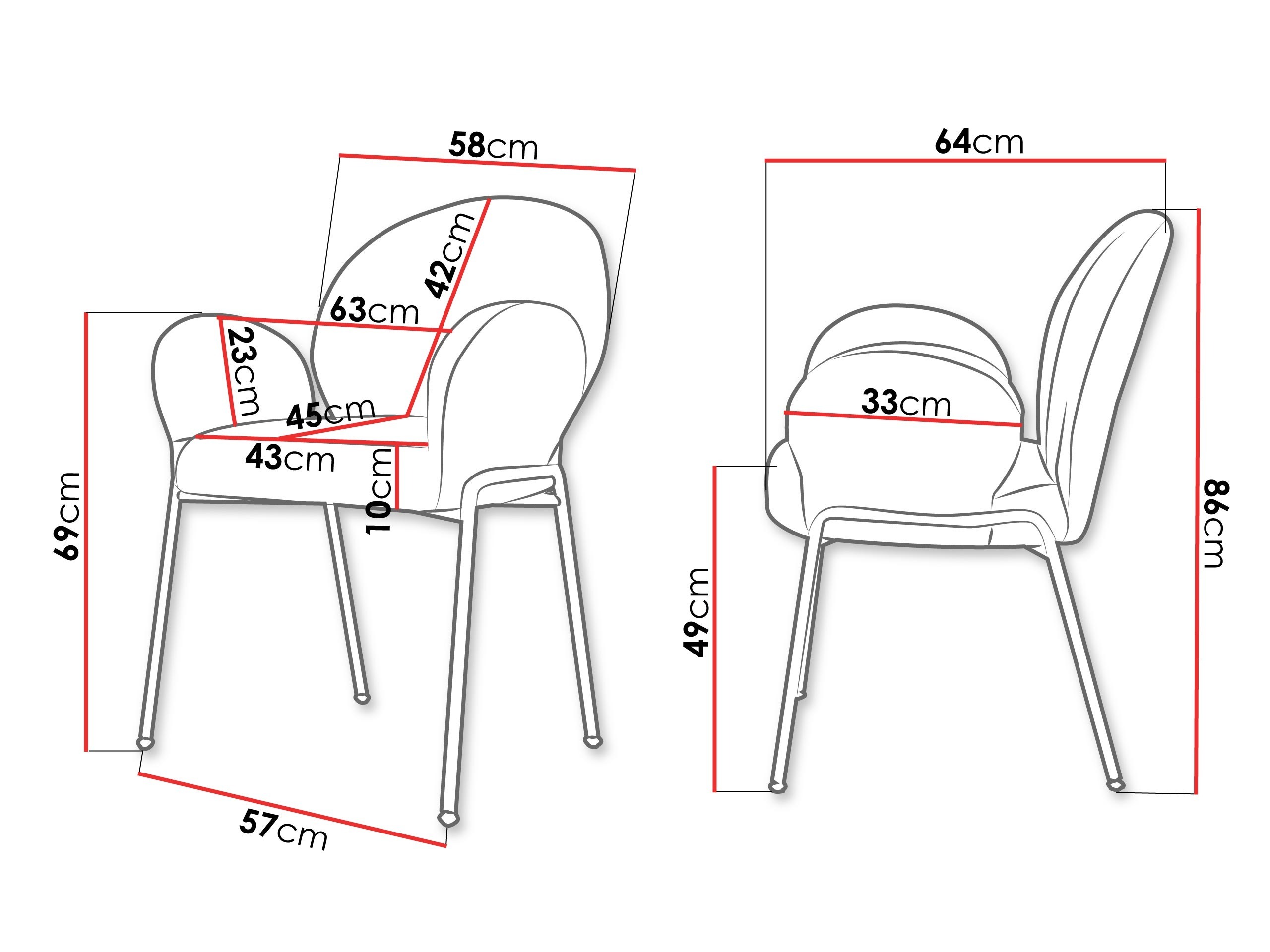 Stolica Comfivo 460 (Siva)