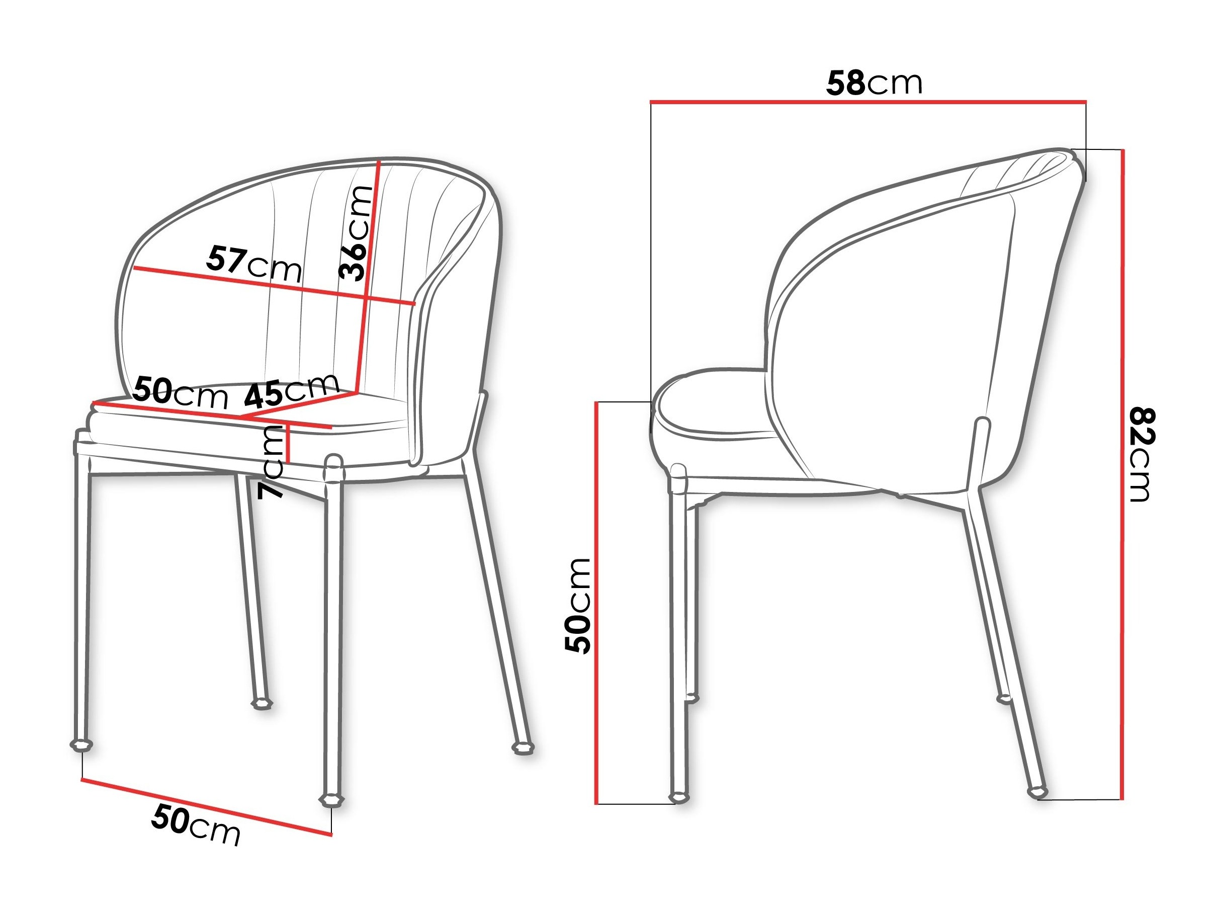 Stolica Comfivo 461 (Siva)