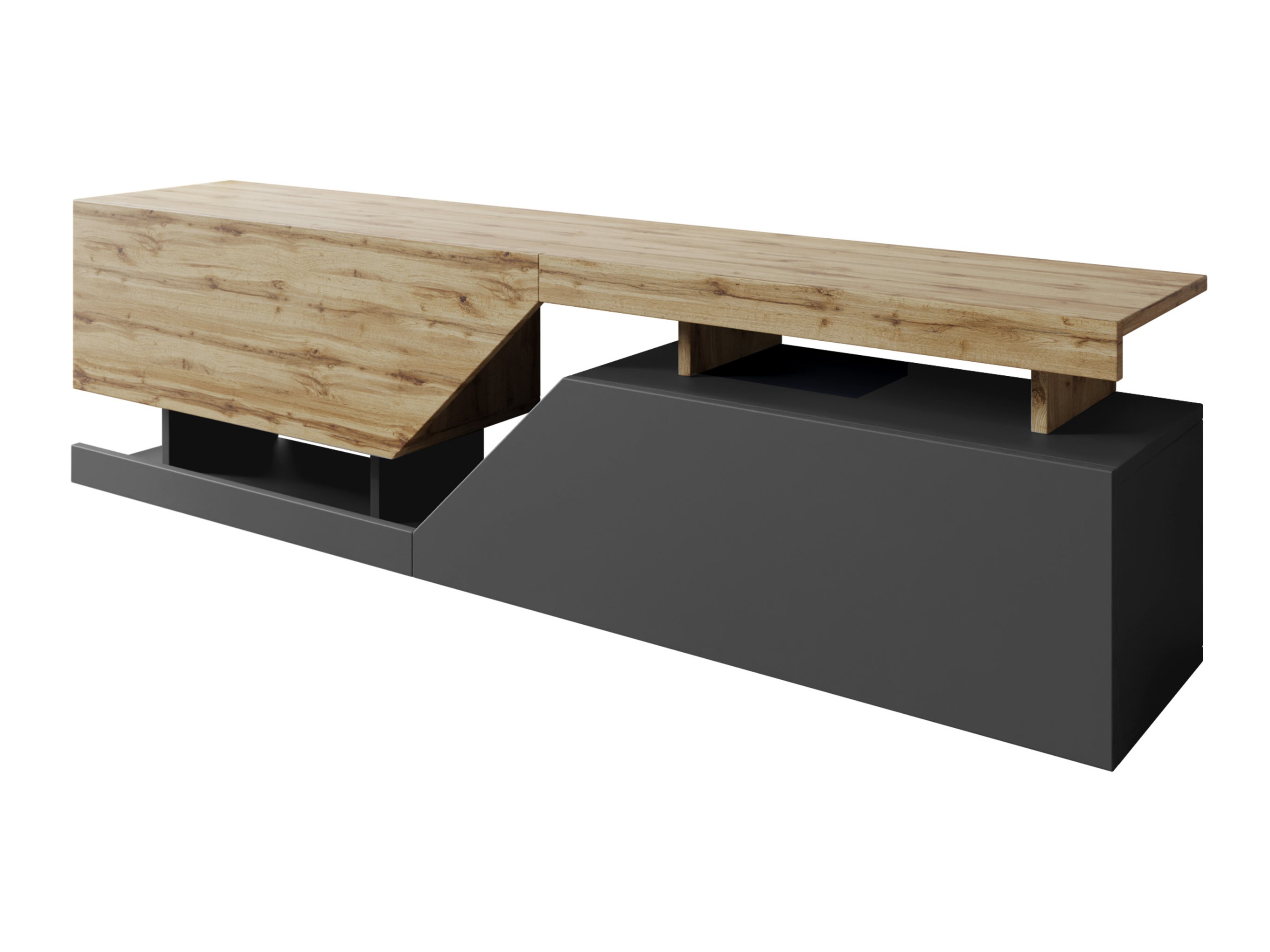 TV stol Comfivo Daldune 100 (Antracit + Hrast Wotan)