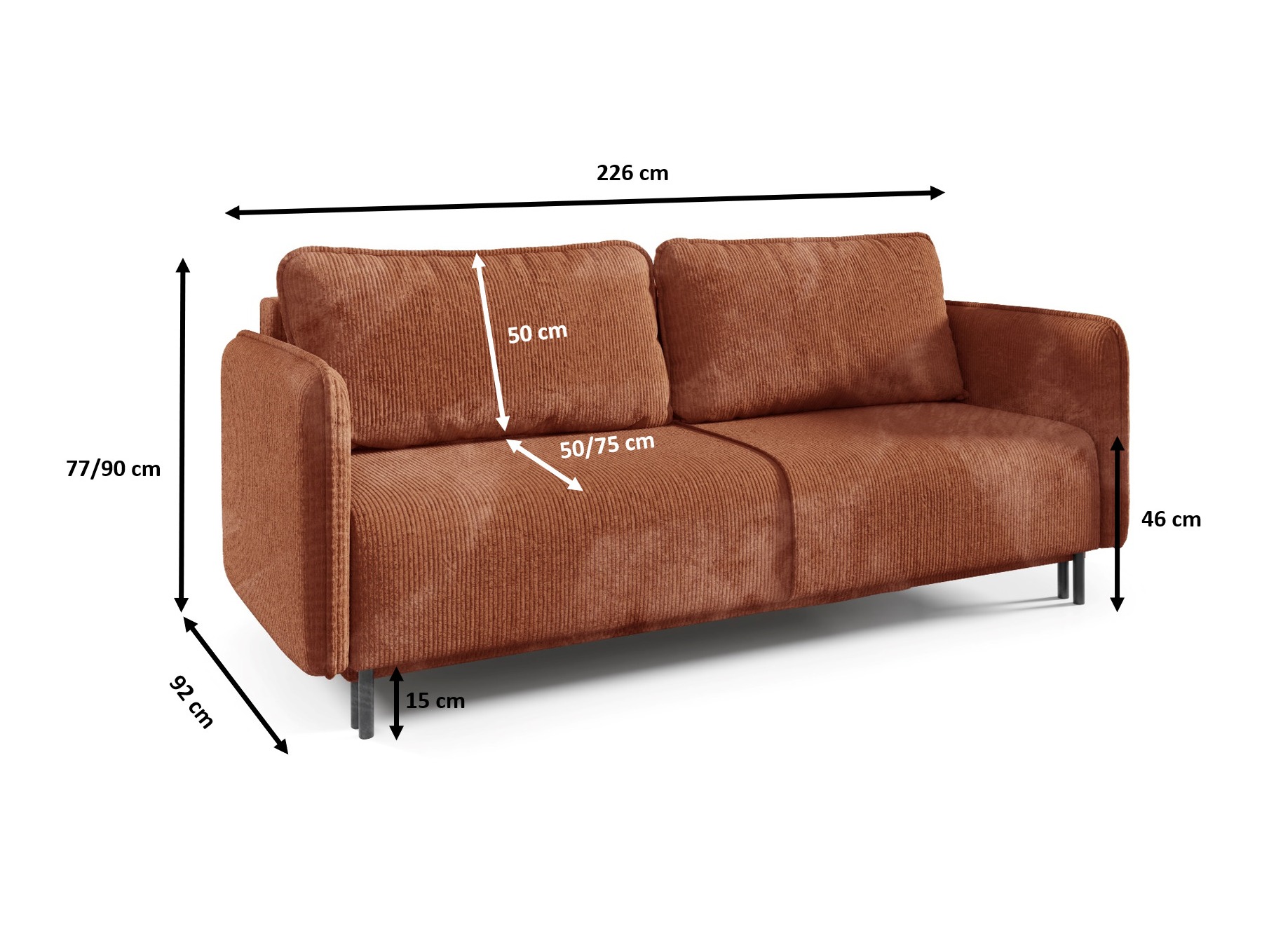 Kauč na razvlačenje Franklin 121 (Poso 02)