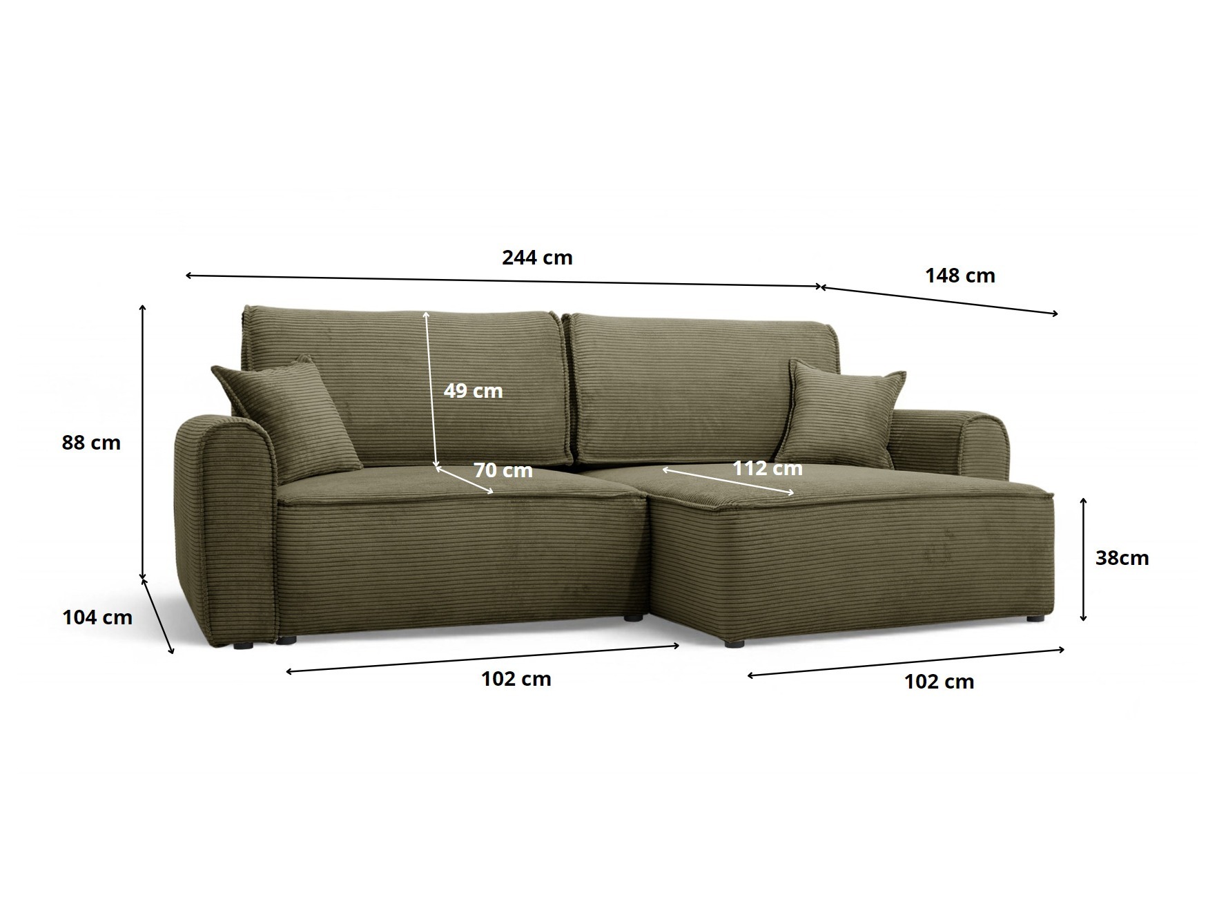 Kutna garnitura Franklin 122 (Poso 60)