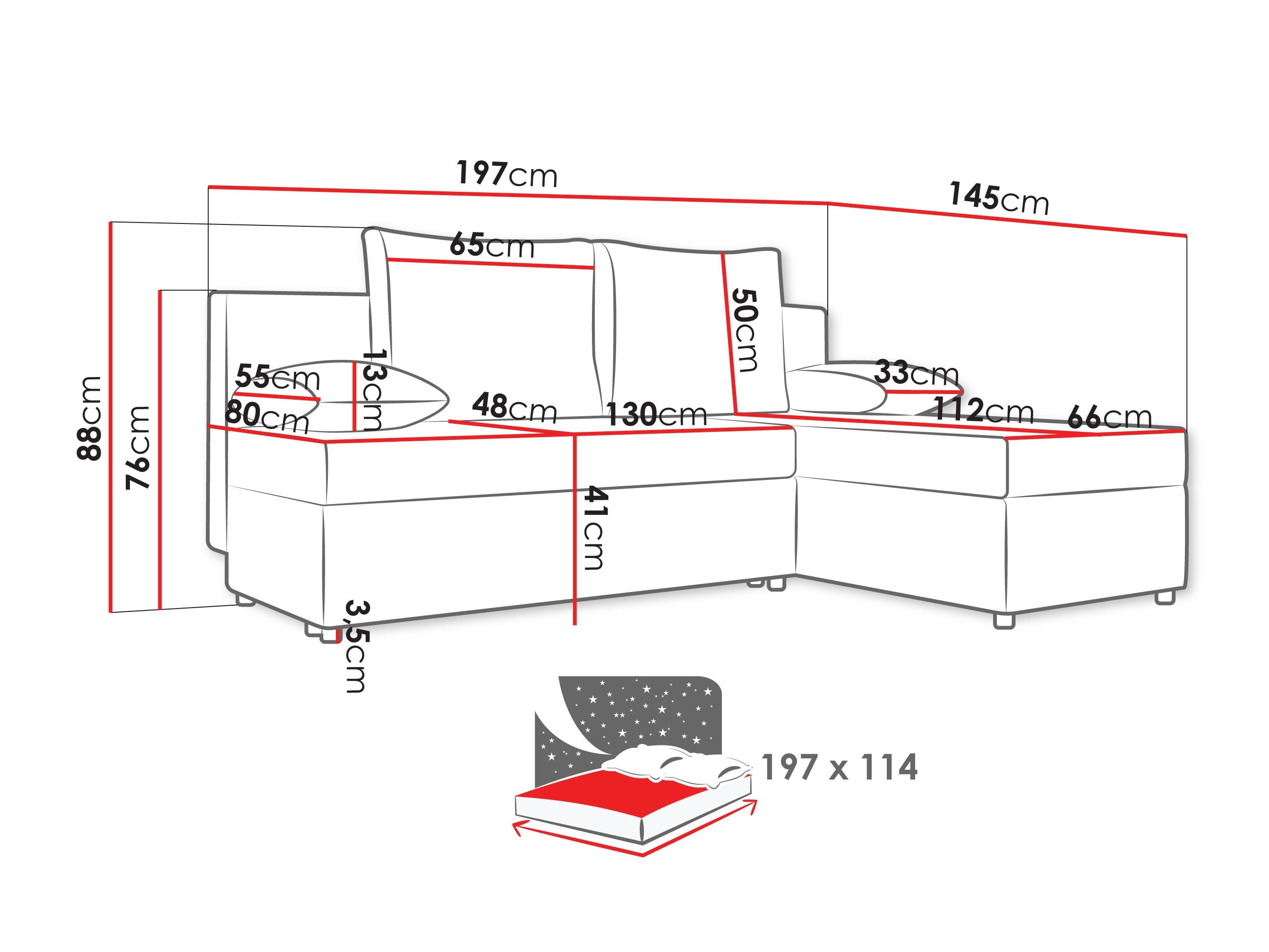 Kutna garnitura Euclid 100 (Poso 100)