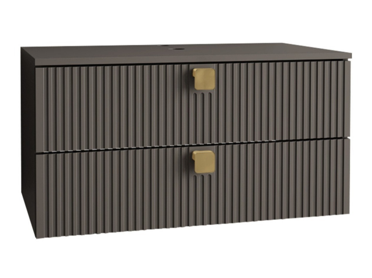 Zidni ormarić za umivaonik Orlvera 102 (Siva)