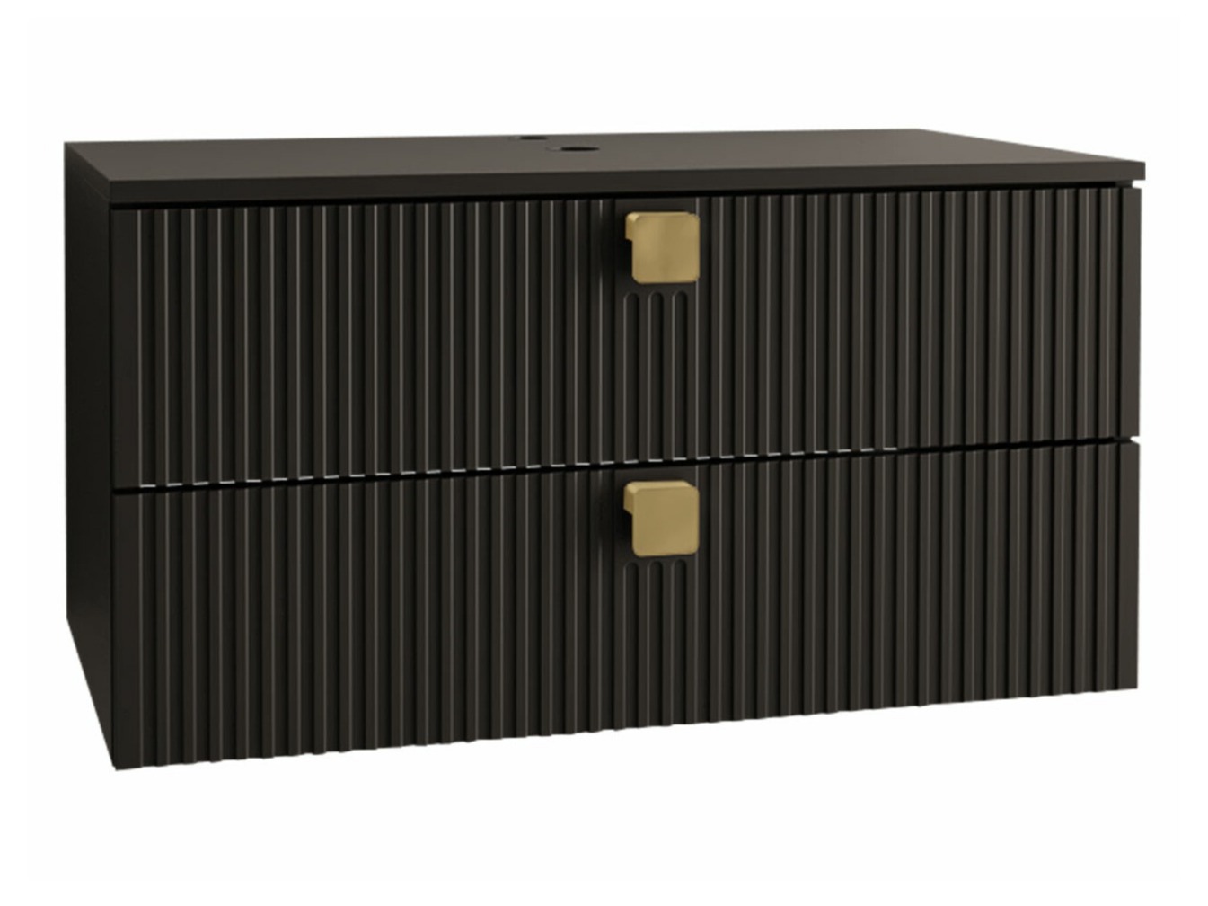 Zidni ormarić za umivaonik Panium (Crna)