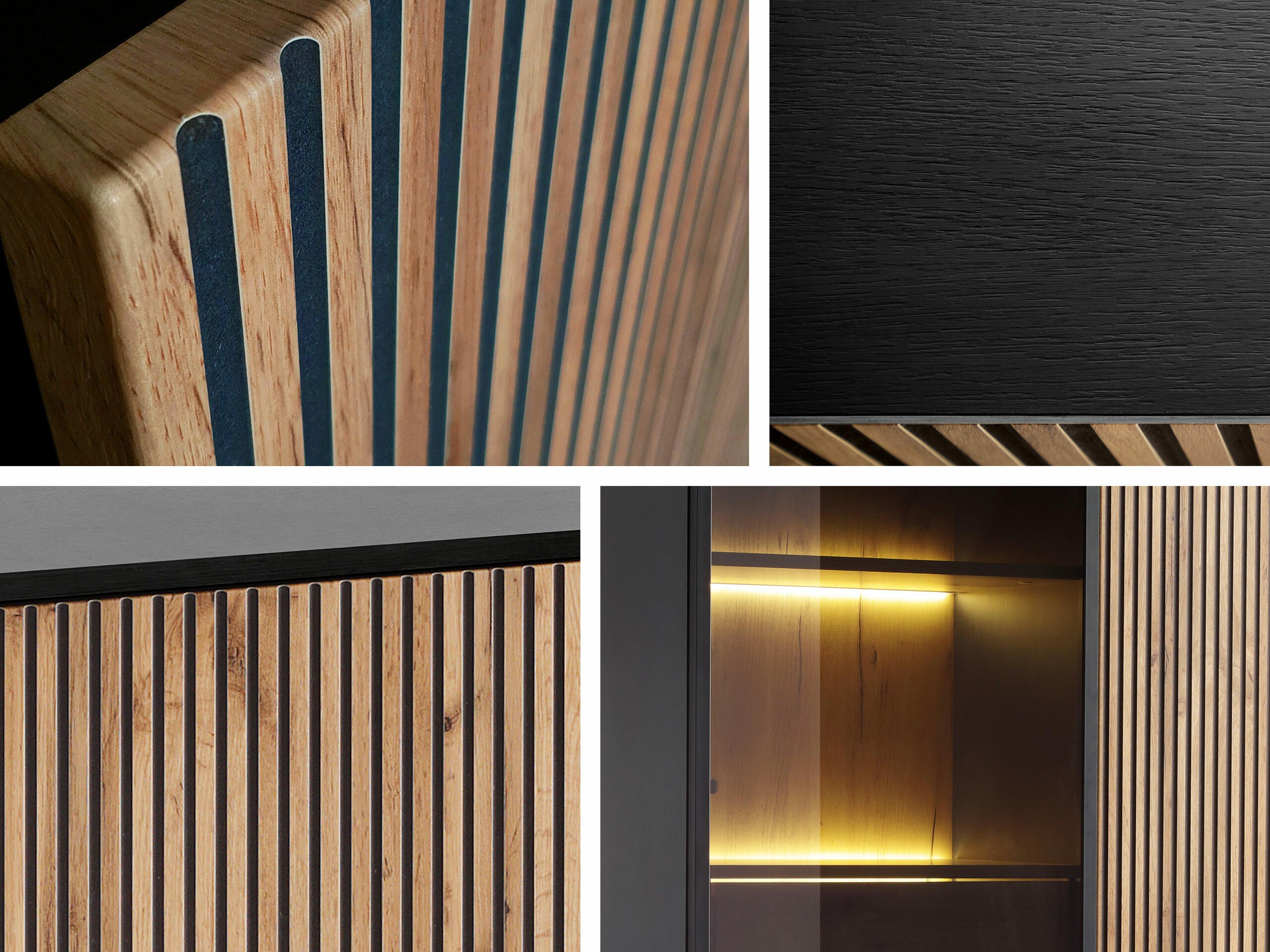 Ormarić Soferi 109 (Crna + Hrast Wotan)