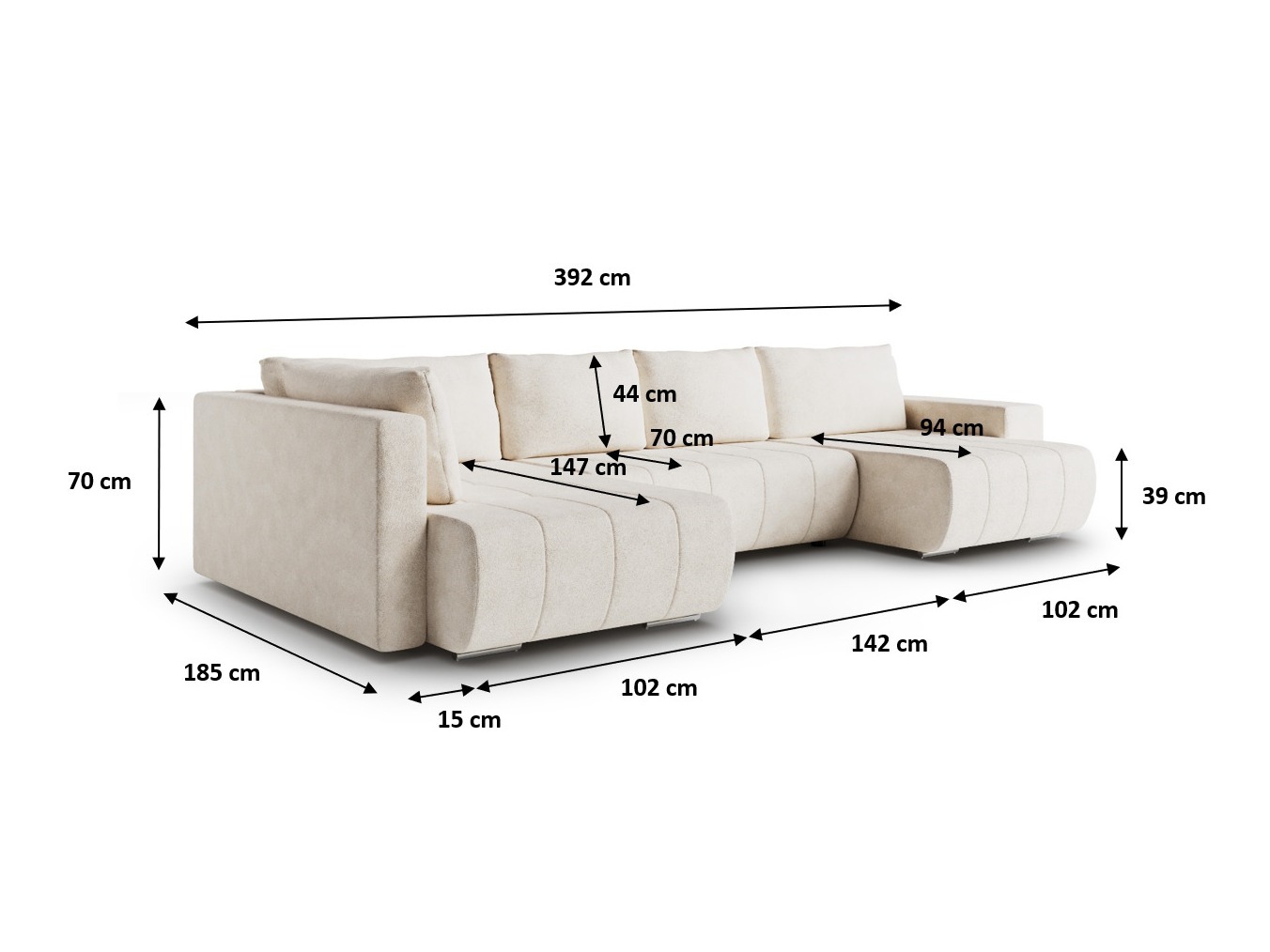 Kutna garnitura Franklin 159 (Blur 18)