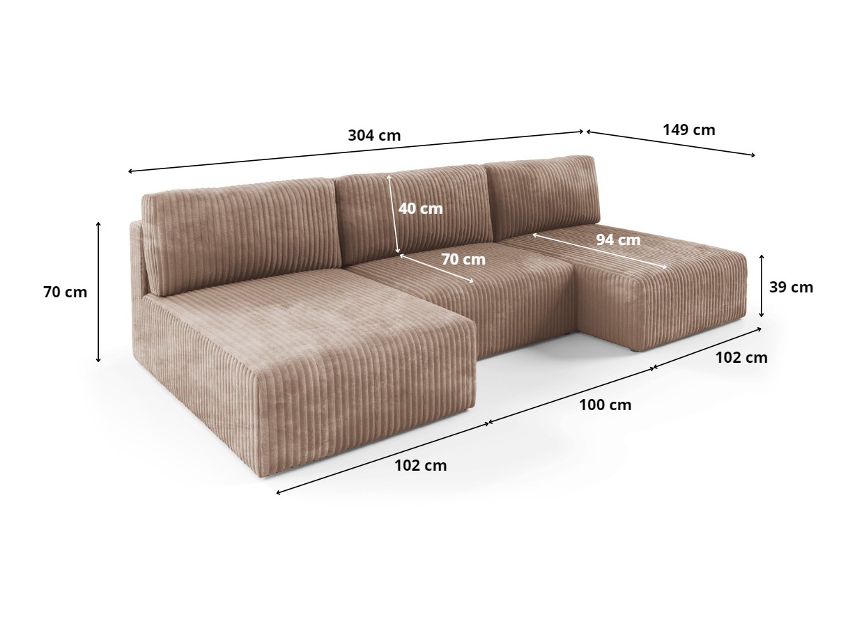 Modularna kutna garnitura Franklin 156 (Tilia 39)