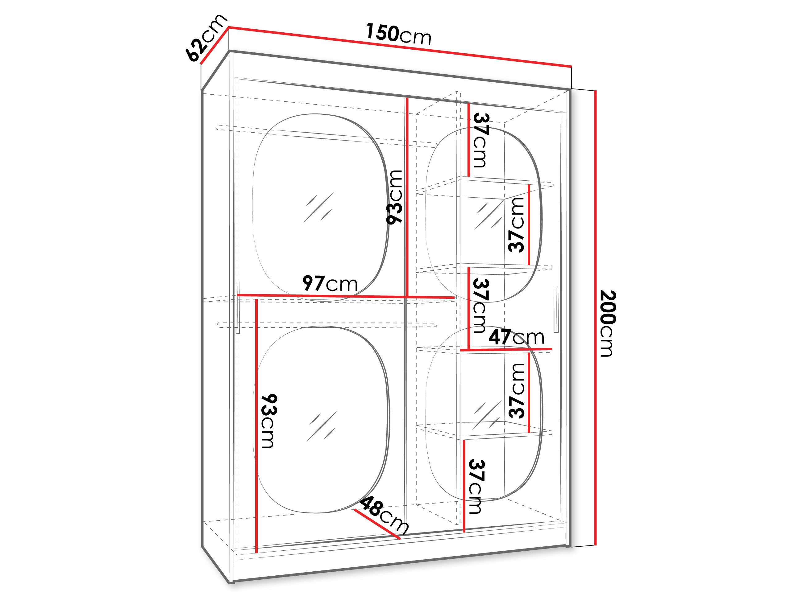 Ormar Hartford 527 (Crna)