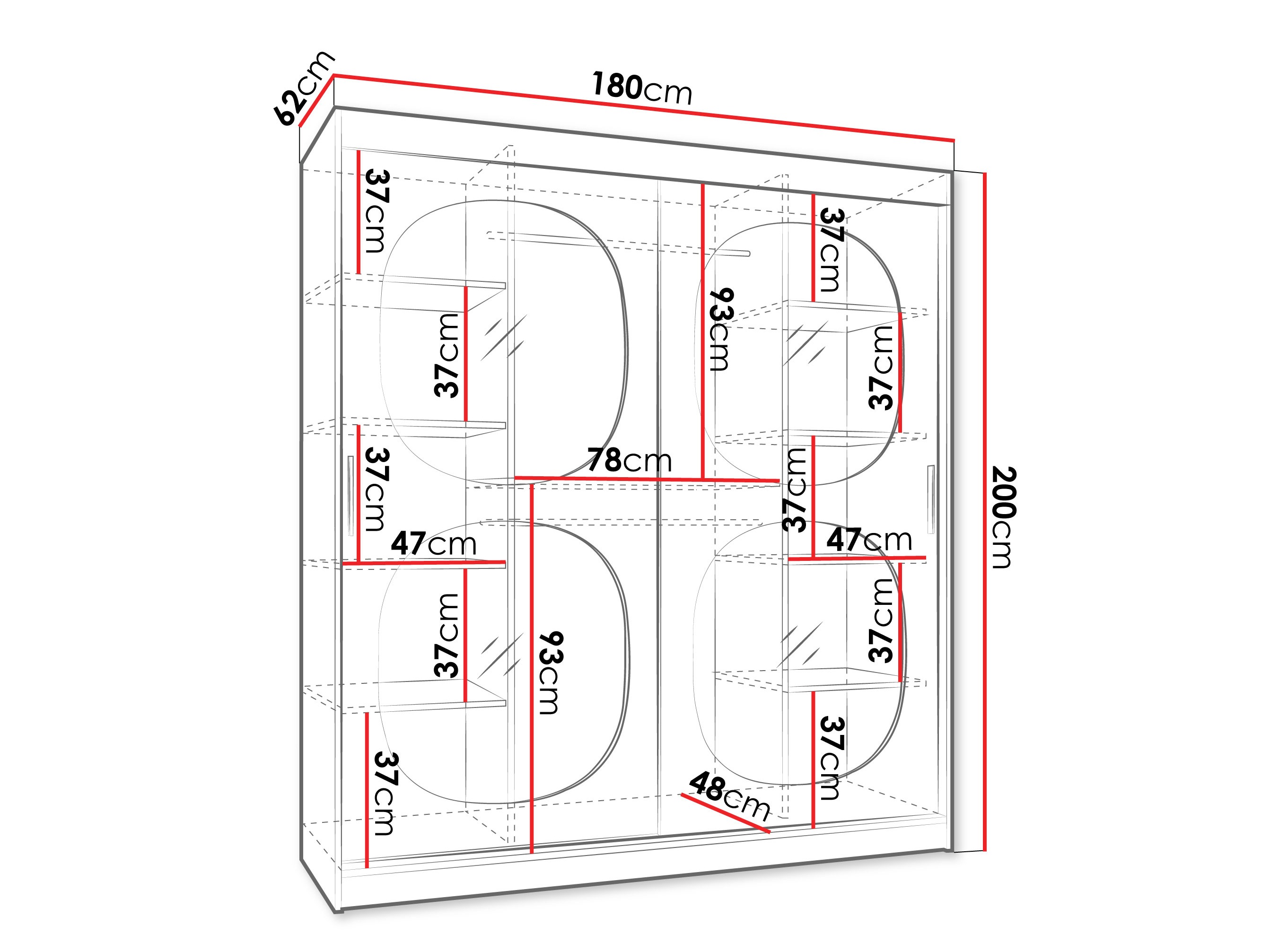 Ormar Hartford 529 (Crna)
