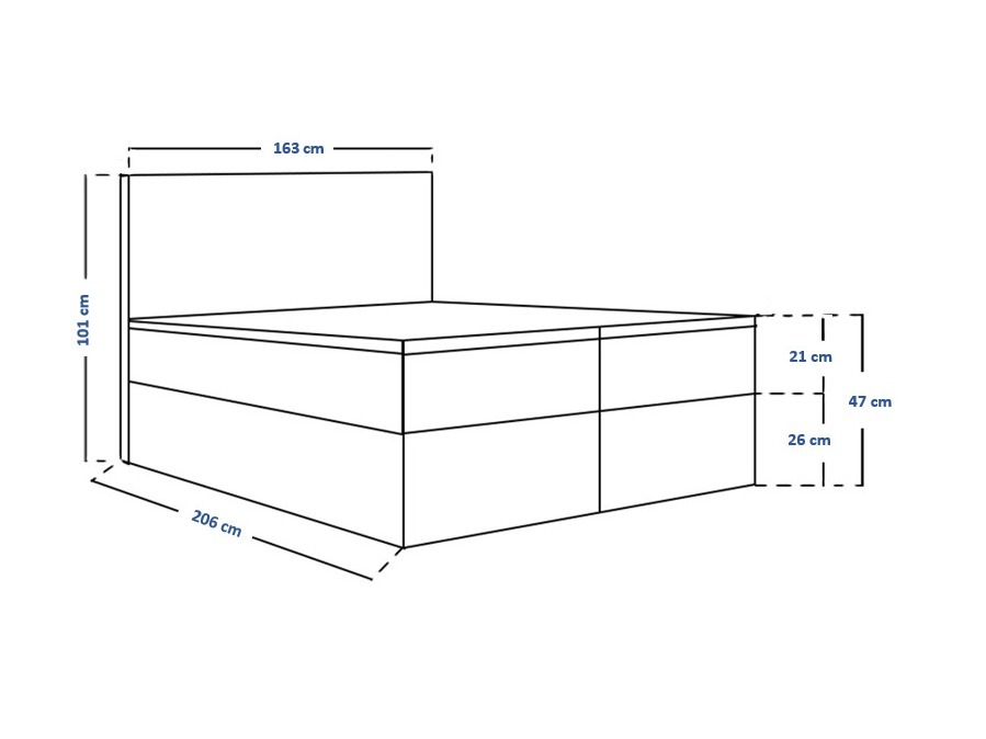 Boxspring krevet Franklin 164 (Kronos 22)