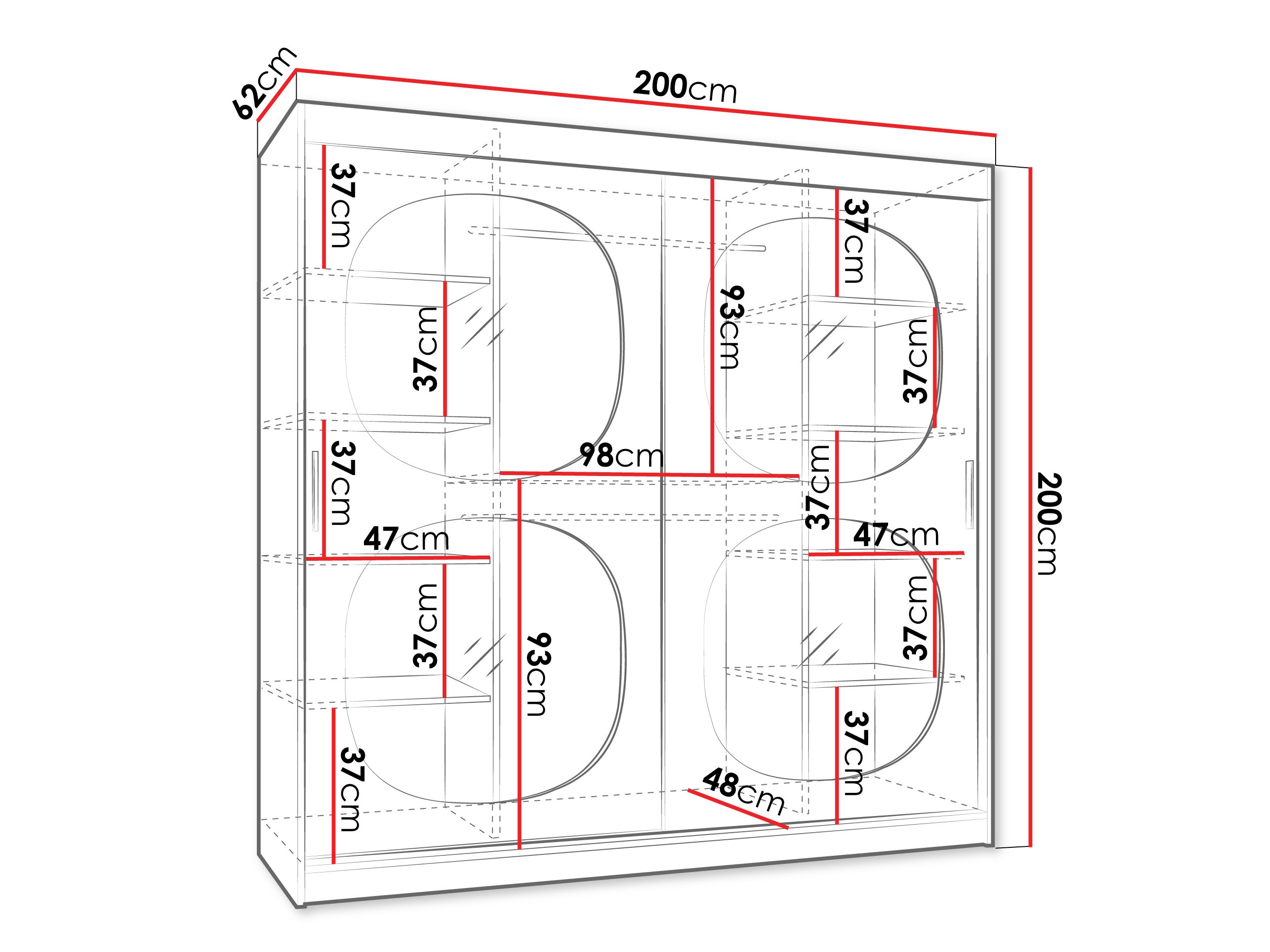Ormar Hartford 531 (Crna)