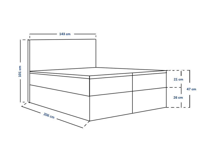Boxspring krevet Franklin 167 (Sawana 05)