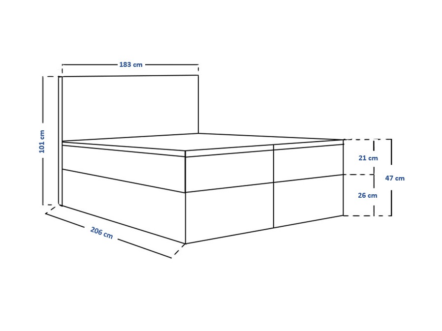 Boxspring krevet Franklin 167 (Sawana 05)